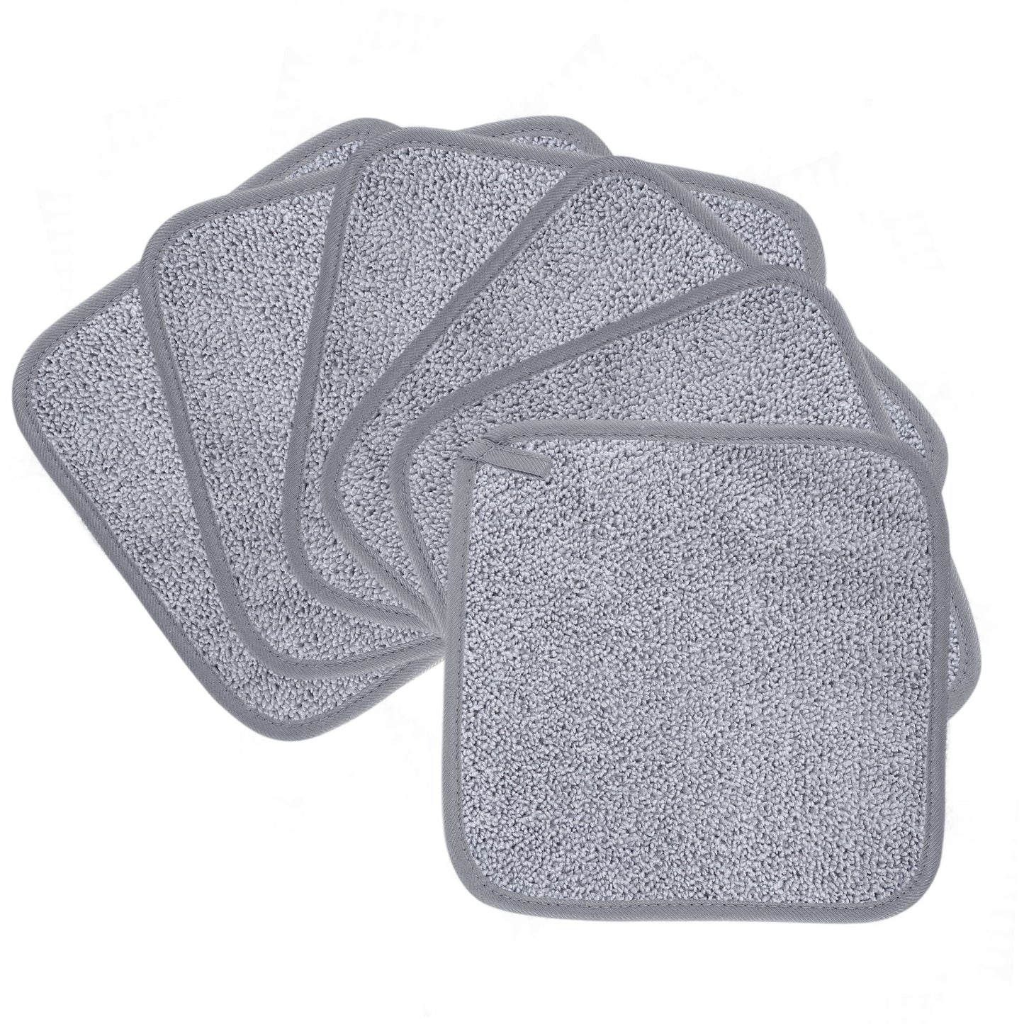 POLYTE Paño Desmaquillante Facial de Microfibra, 20.3x20.3 cm, 6 Pzas