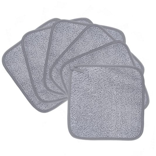 POLYTE Paño Desmaquillante Facial de Microfibra, 20.3x20.3 cm, 6 Pzas