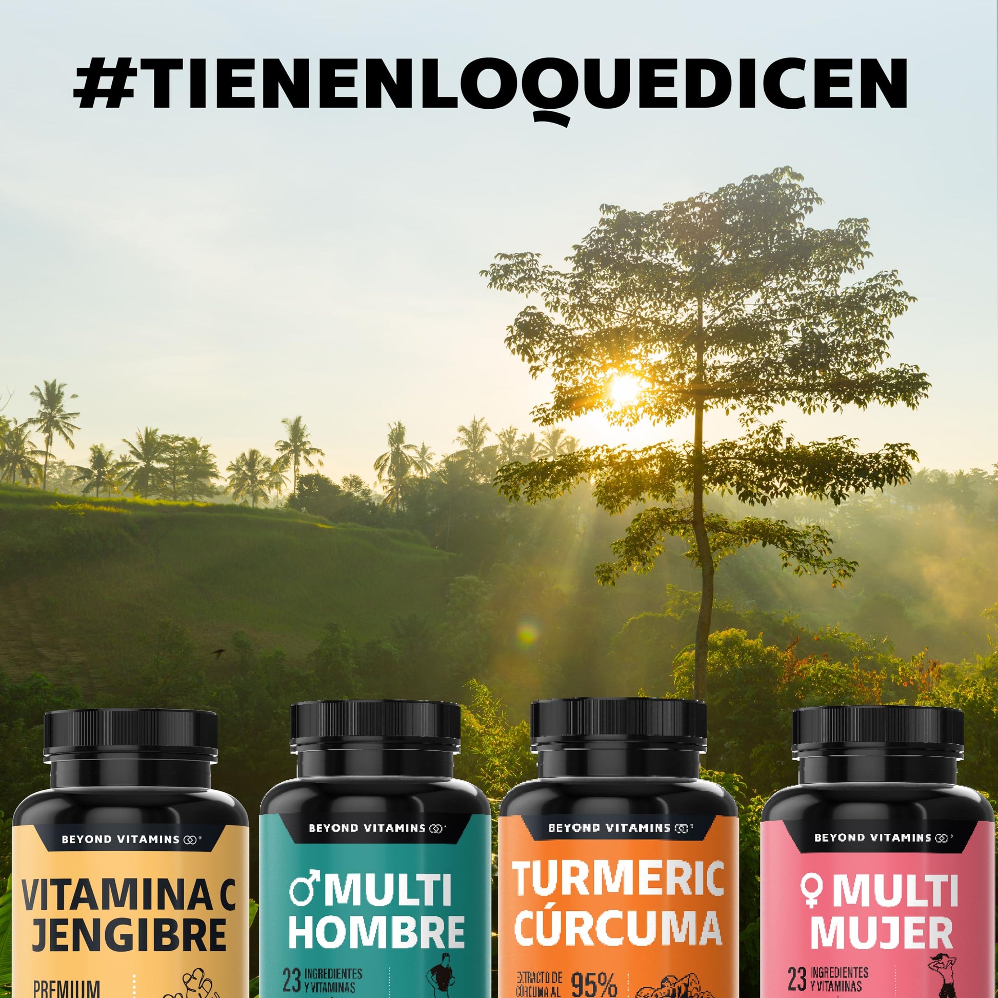 Beyond Vitamins | Vitamina C potenciada con antioxidantes y anti-inflamatorios, Jengibre, Equinácea, Ajo, Orégano, Zinc y Vitamina D3, Cápsulas veganas (60 Cápsulas)