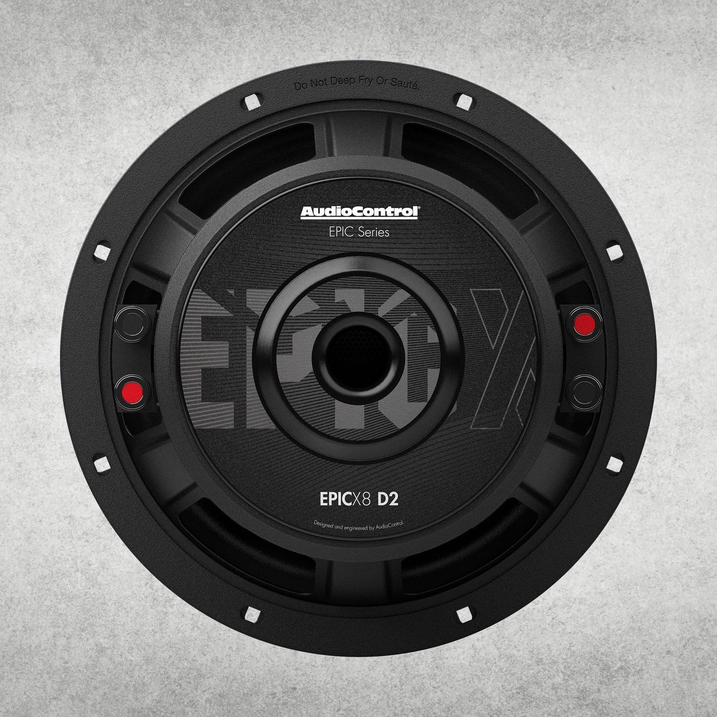 AudioControl EPICX Series - Altavoz de subwoofer para coche de 8 pulgadas, potencia máxima de 600 W (400 W RMS), bocinas de voz dobles de 4 ohmios, sub para sistema de audio de coche