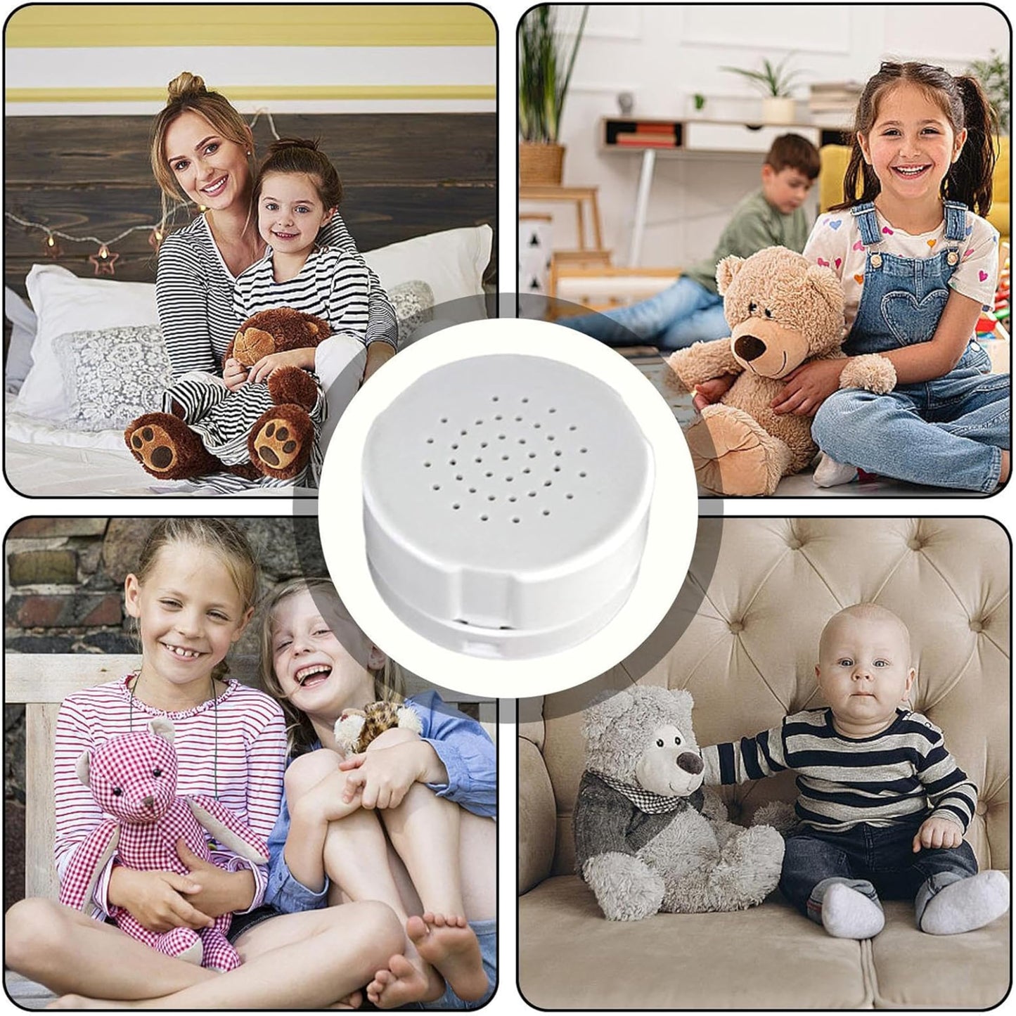 Grabadora de Voz de 60 Segundos,Mini Grabadora de Información Personal,Equipo de Grabación de Juguete,Grabadoras de Mensajes Personalizadas,Módulos de Sonido Reutilizables,Grabadora de Voz Portátil