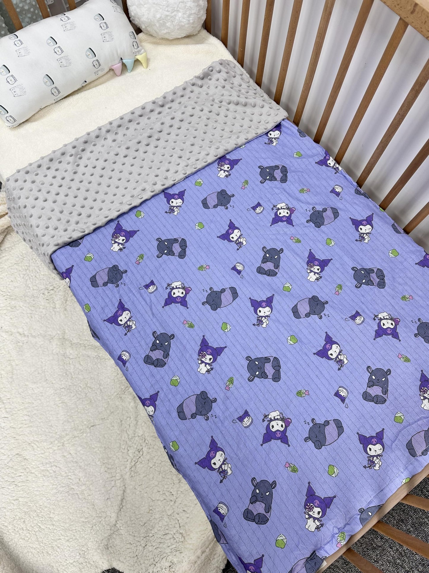 TGHQTR 2 Pizeas Cobijas para Bebe de Doble Capa de Puro Algodón,110×75 cm Muselinas para Bebé con Puntos de Micropelo en la Parte Posterior,Suave y Transpirable,Se Puede Usar Manta o Tapete para Bebe