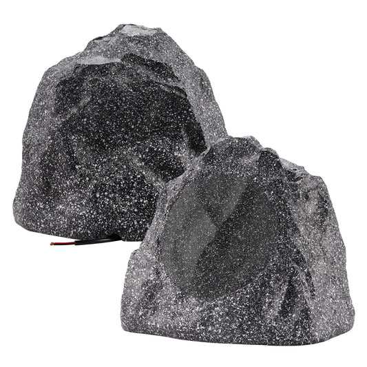 Parlantes de Jardín Theater Solutions 8 Pulgadas Gris Granito Resistentes al Agua