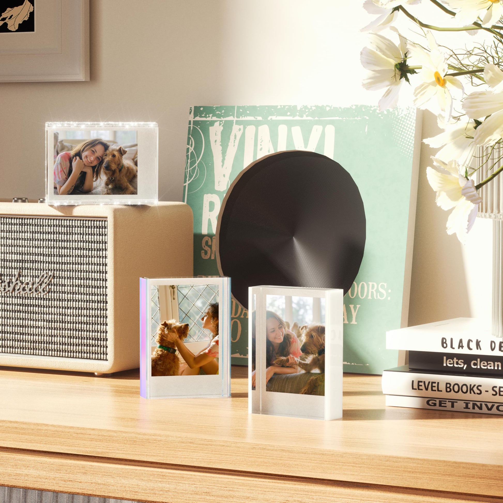 WINKINE - Marco Polaroid, marco de fotos de 2 x 3 pulgadas para Fujifilm Instax Mini Film Accessories, marco Instax Mini para fotos, marco de fotos Polaroid de tamaño de pared, soporte pequeño para