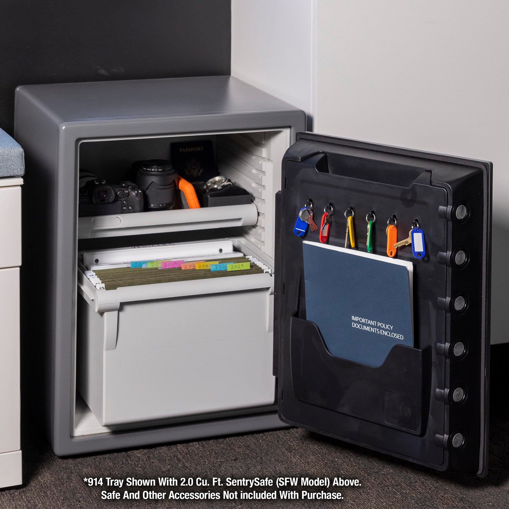 Inserto de Estante SentrySafe Blanco multiposición para Cajas Fuertes a Prueba de Fuego e Impermeable