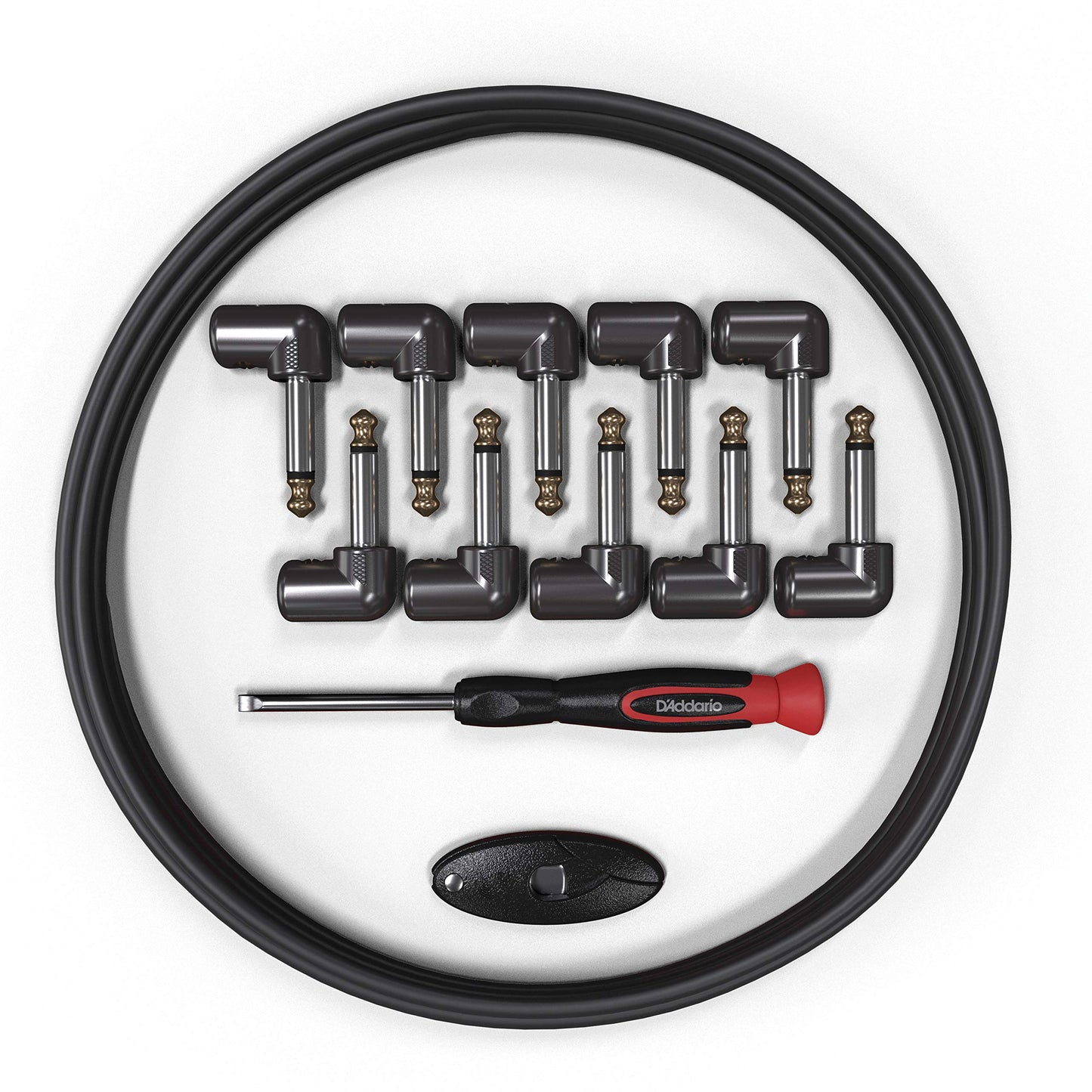 D'Addario Accessories Solderless Custom 10ft Cable Kit with 10 Plugs