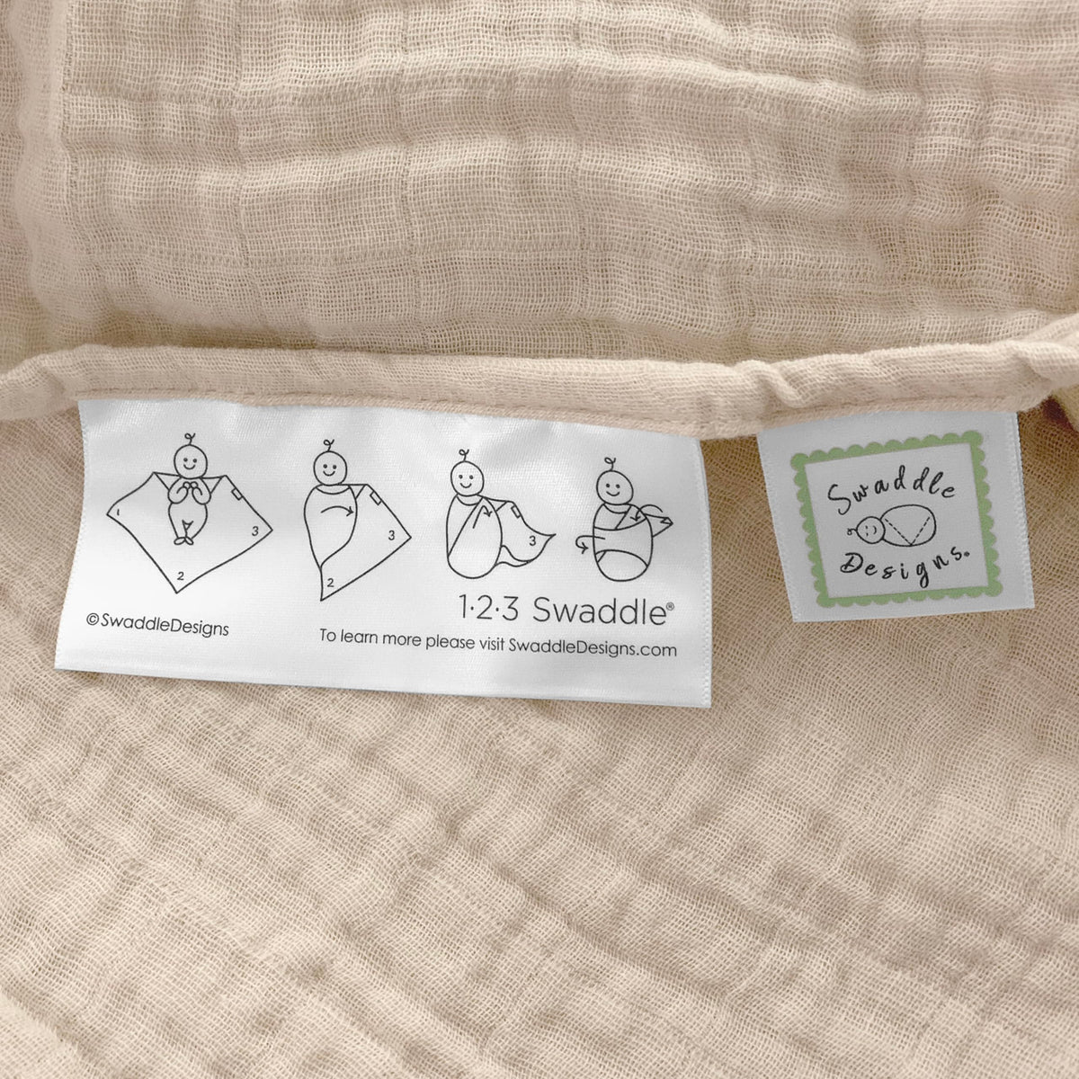 SwaddleDesigns - Mantas de Muselina de algodón para bebé niño y niña, Juego de 4, Mantas de recepción Neutra para recién Nacido, Registro de bebé y Regalo, 46 x 46 Pulgadas, Oceana