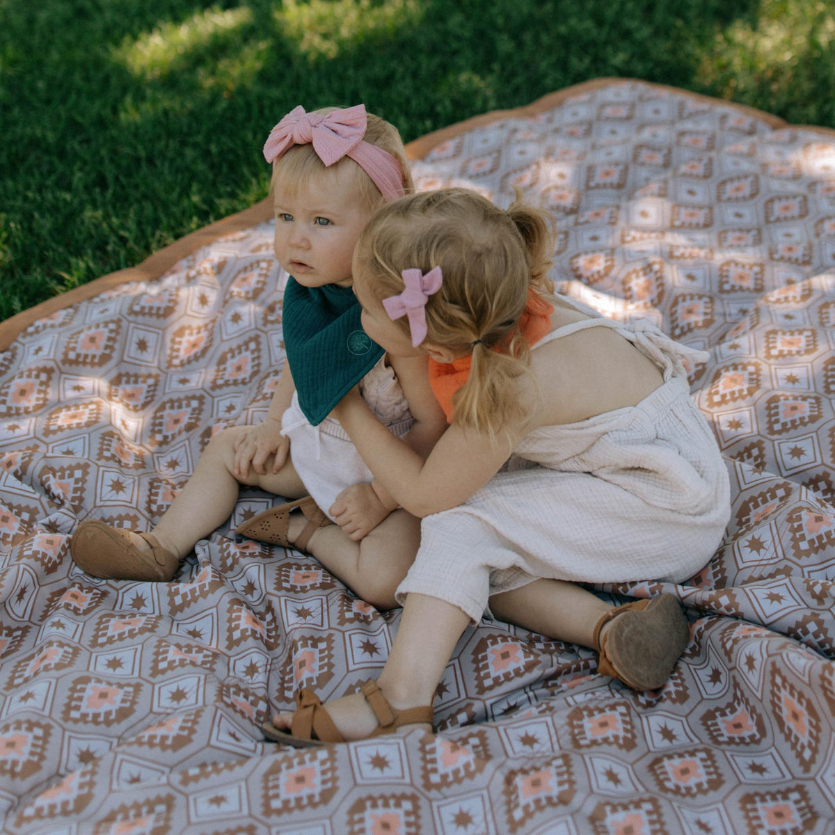 Parker Baby Co. Baberos de muselina bandana | 100% algodón de muselina suave, absorbente y ajustable, elegantes baberos de dentición y babeo, paquete de 4 - Juego de Estes