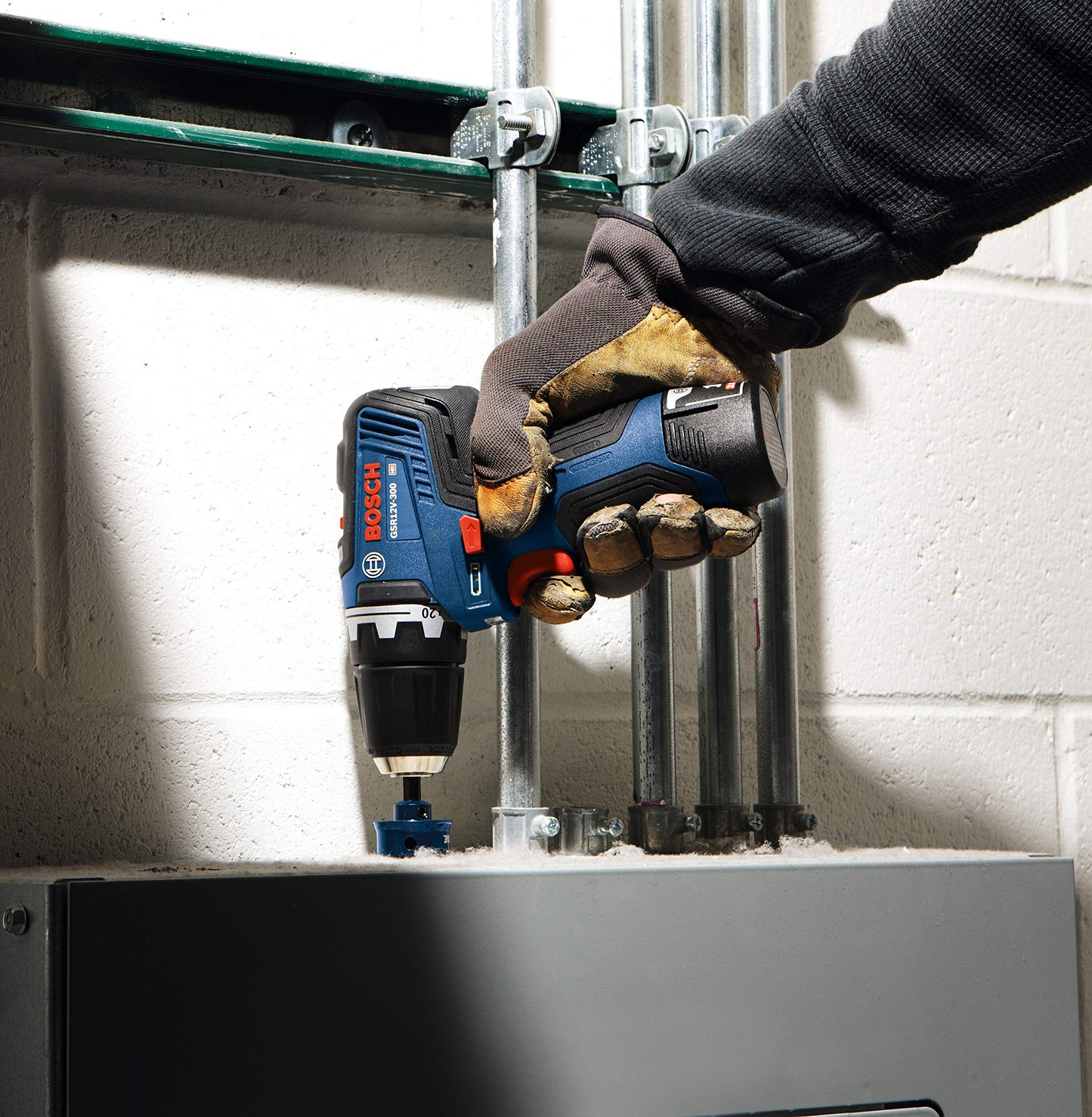 BOSCH Kit combinado sin escobillas de 12 V Max con 2 herramientas con 3/8 pulgadas. Taladro/destornillador, 1/4 pulgadas. driver de impacto hexagonal y (2) baterías de 2 Ah (GXL12V-220B22)