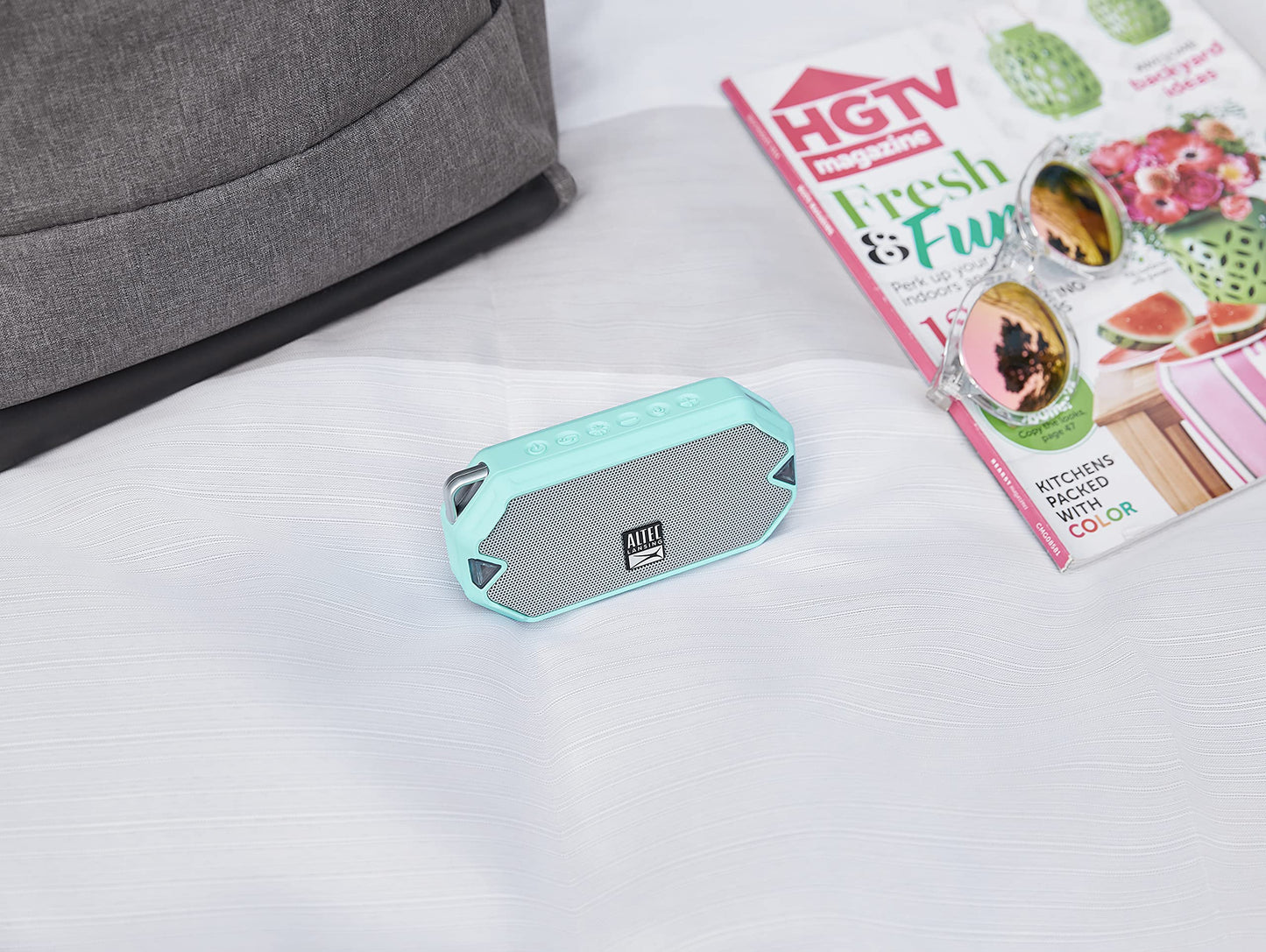 Altec Lansing - Altavoz inalámbrico HydraMini Bluetooth, batería recargable USB C impermeable IP67 con 6 horas de reproducción, compacto, a prueba de golpes, a prueba de nieve, a prueba de todo (verde