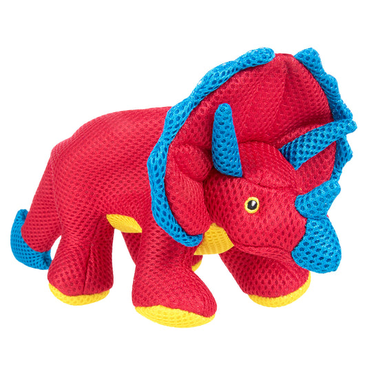 goDog - Juguete de Malla con Volantes y Volantes para Perros de Doble masticación, Color Rojo, pequeño