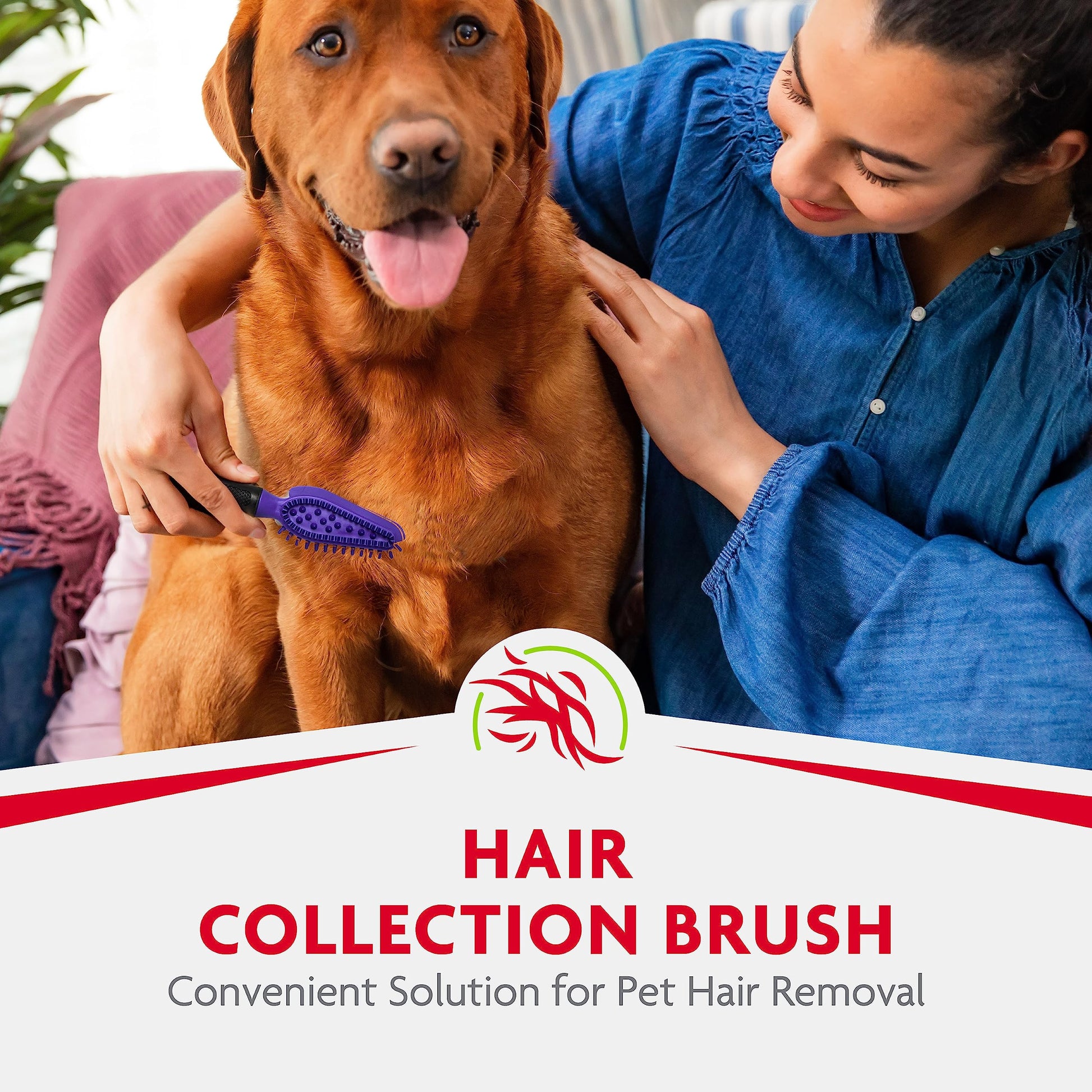 FURminator Hair Collection - cepillo para polvo de pelo gris, color puede variar