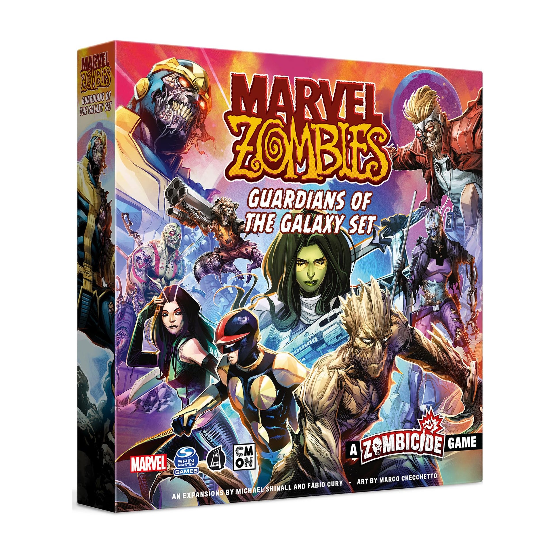 Juego de Estrategia Marvel Guardians of the Galaxy Zombicide con Zombies para Adolescentes a Partir de 14 Años