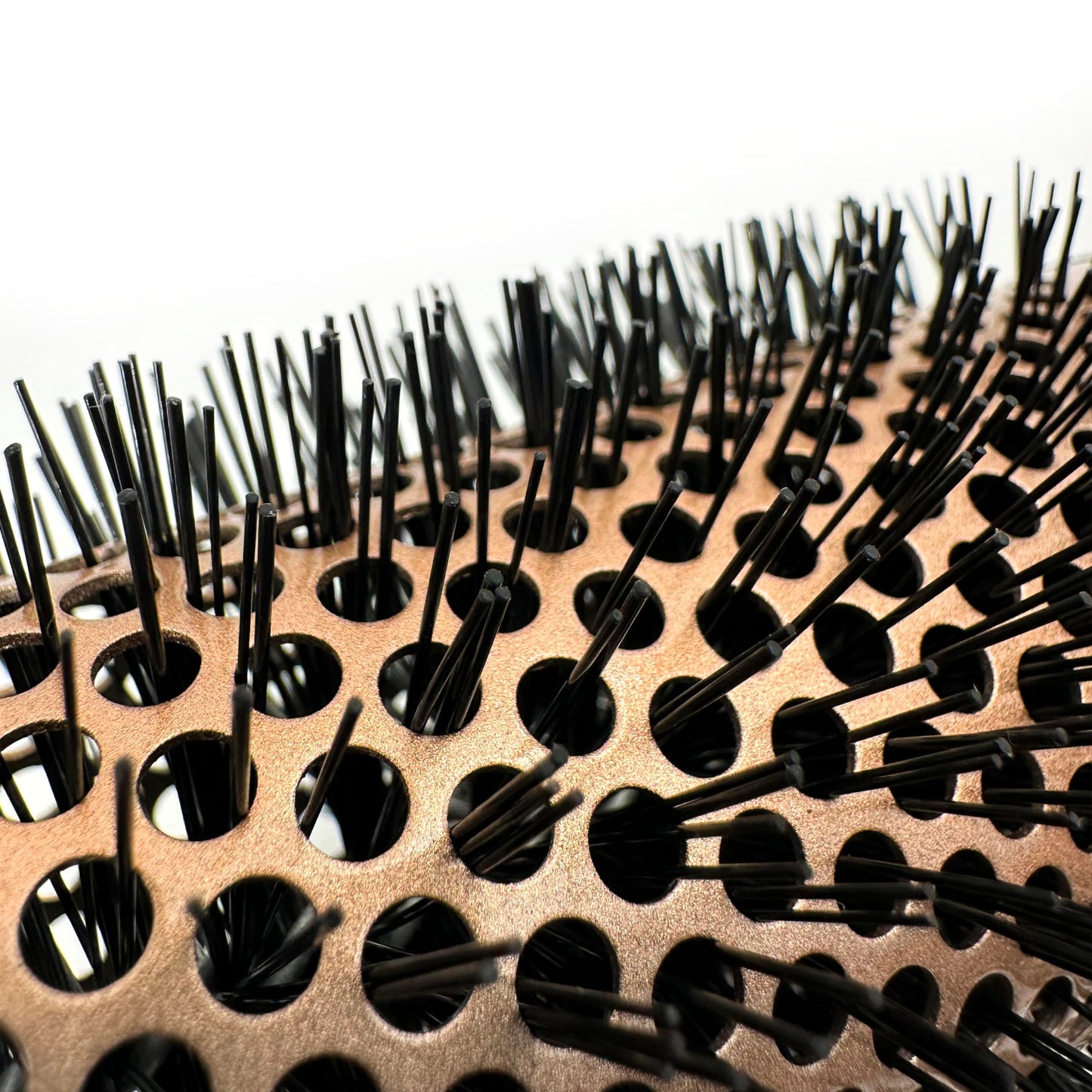 Phillips Brush-Cepillo redondo térmico ventilado de lujo de 2,5 pulgadas de diámetro con núcleo de aluminio que retiene el calor, elegante combinación de colores cobre y negro