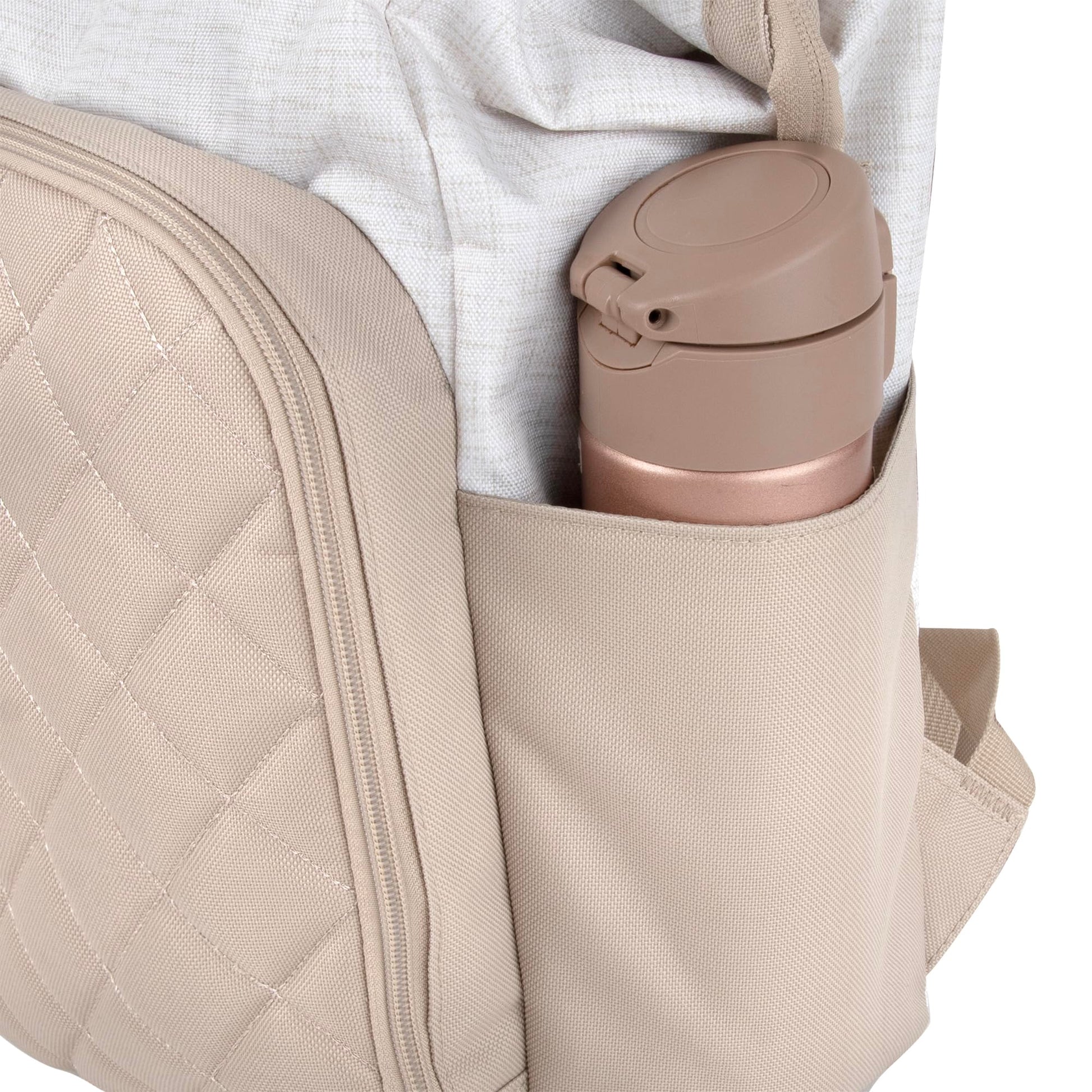 Baby Essentials - Mochila de pañales con marco principal súper enfriadora con cambiador, correas para carriola, compartimento aislado para botellas