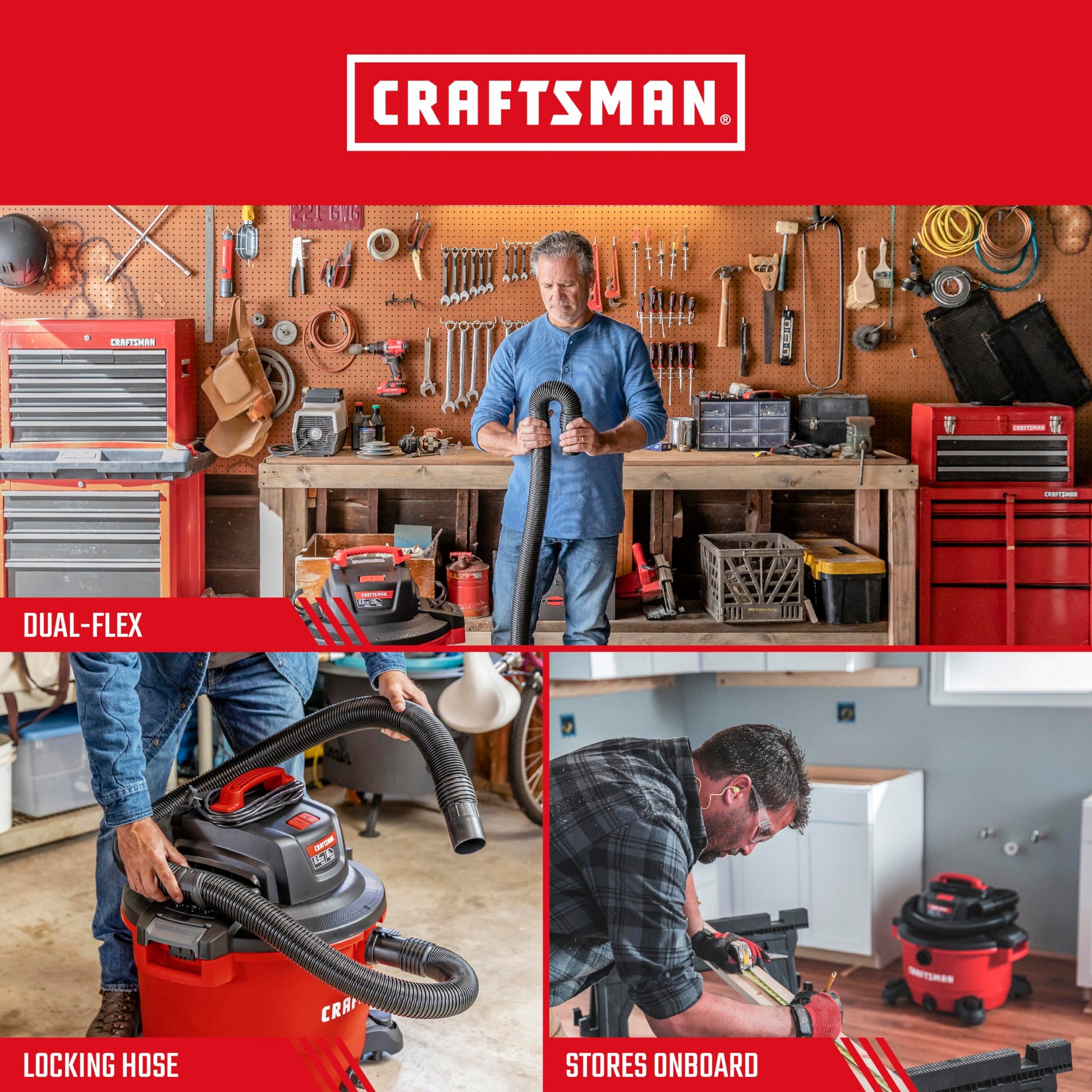CRAFTSMAN CMXZVBE38763 Kit de manguera de aspiradora POS-I-LOCK 2-1/2 pulgadas. x 7 pies