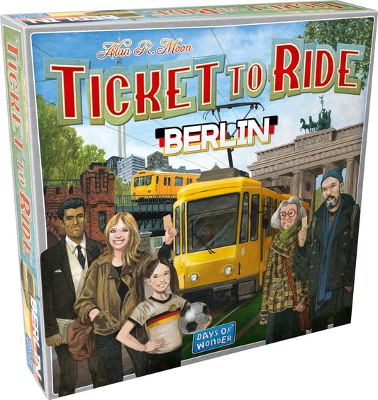 Juego de mesa Ticket to Ride Berlin – Juego de estrategia de construcción de rutas de tren, divertido juego familiar para niños y adultos, de 8 años en adelante, 2 a 4 jugadores, tiempo de juego de 10