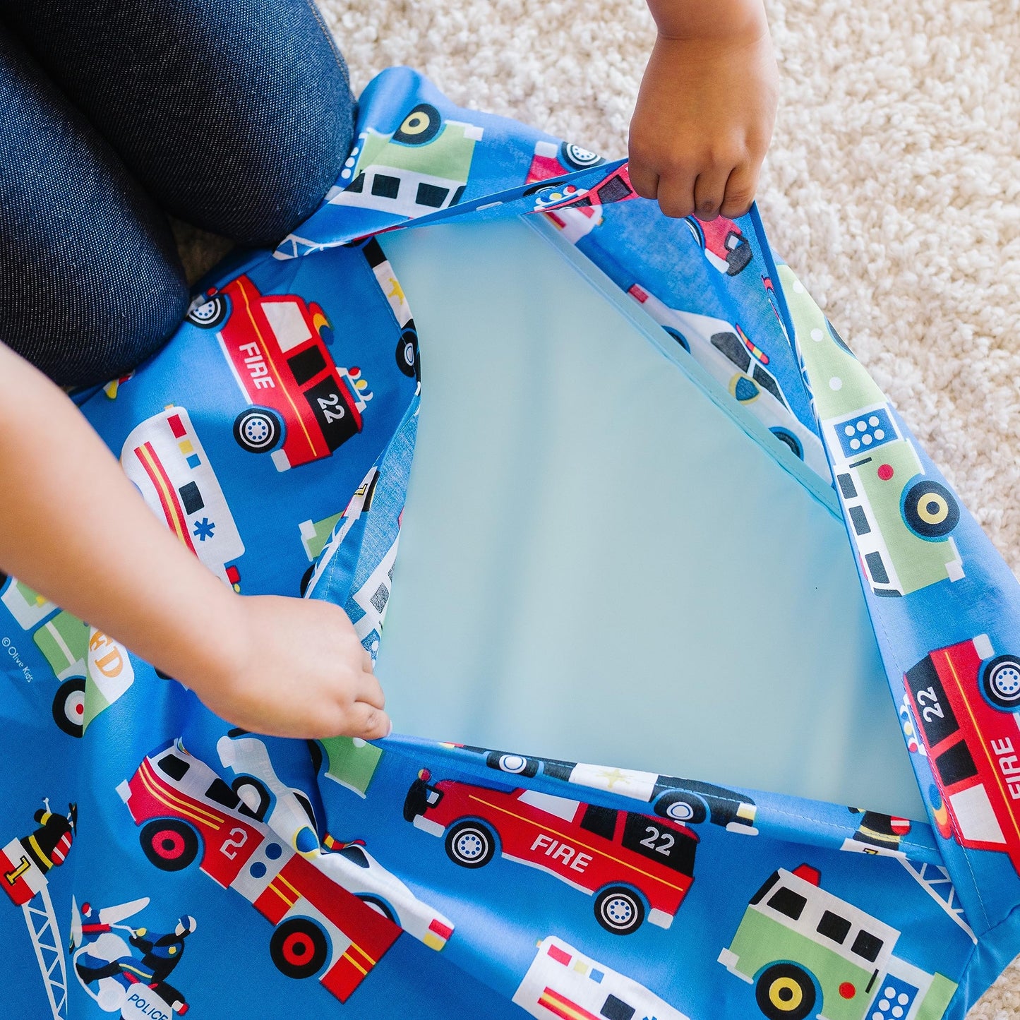 Wildkin - Funda de algodón para Siesta para niños, Suave, Cosida en Solapa, Duradera y se Adapta a Alfombrillas de Vinilo de 1.5 Pulgadas, héroes