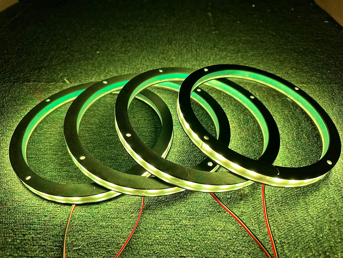 Juego de Luces LED RGB NA 6.5 Pulgadas con Cambios Múltiples para Coche y Control Remoto Bluetooth