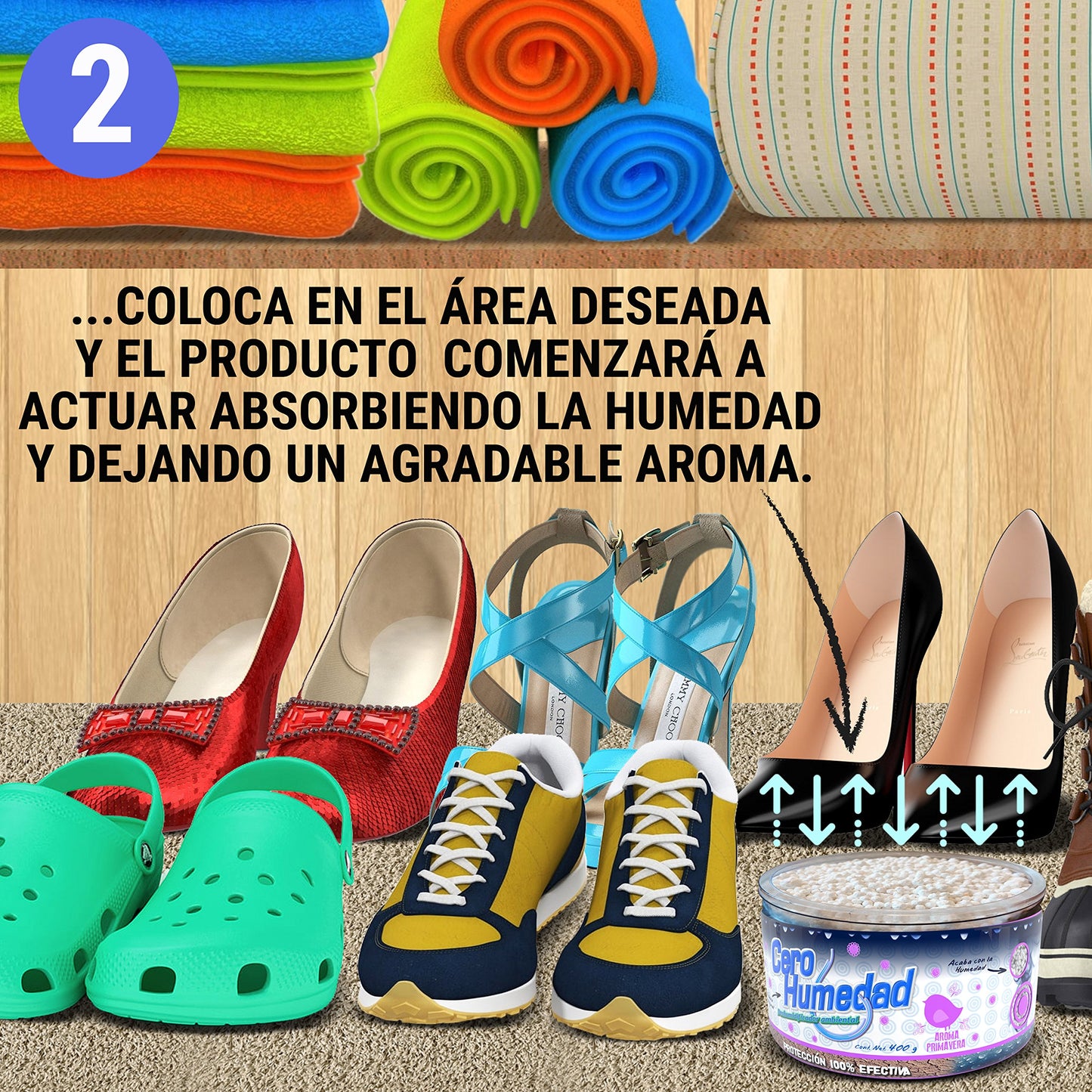 Cero Humedad | Paquete 2 | Incluye 2 Dry Hook de 450 grs. + 3 Deshumidificadores con aroma de 400 gr. + 1 Deshumidificador Saquitos + 1 Refrikleen Gratis.