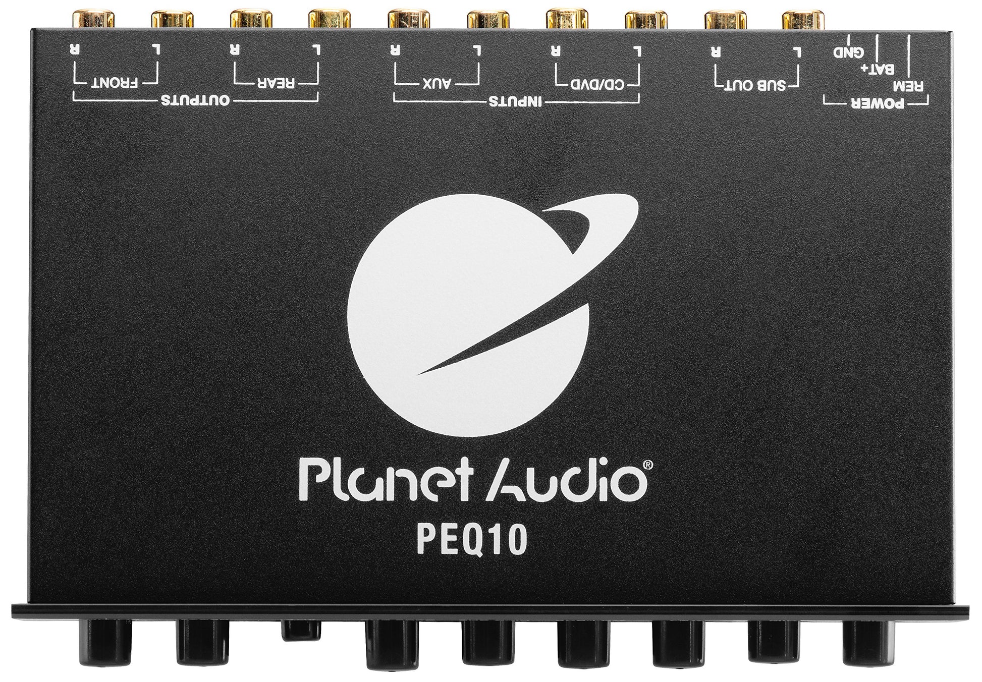 Ecualizador Gráfico Planet Audio PEQ10 4 Bandas Subwoofer Output con Crossover Ajustable