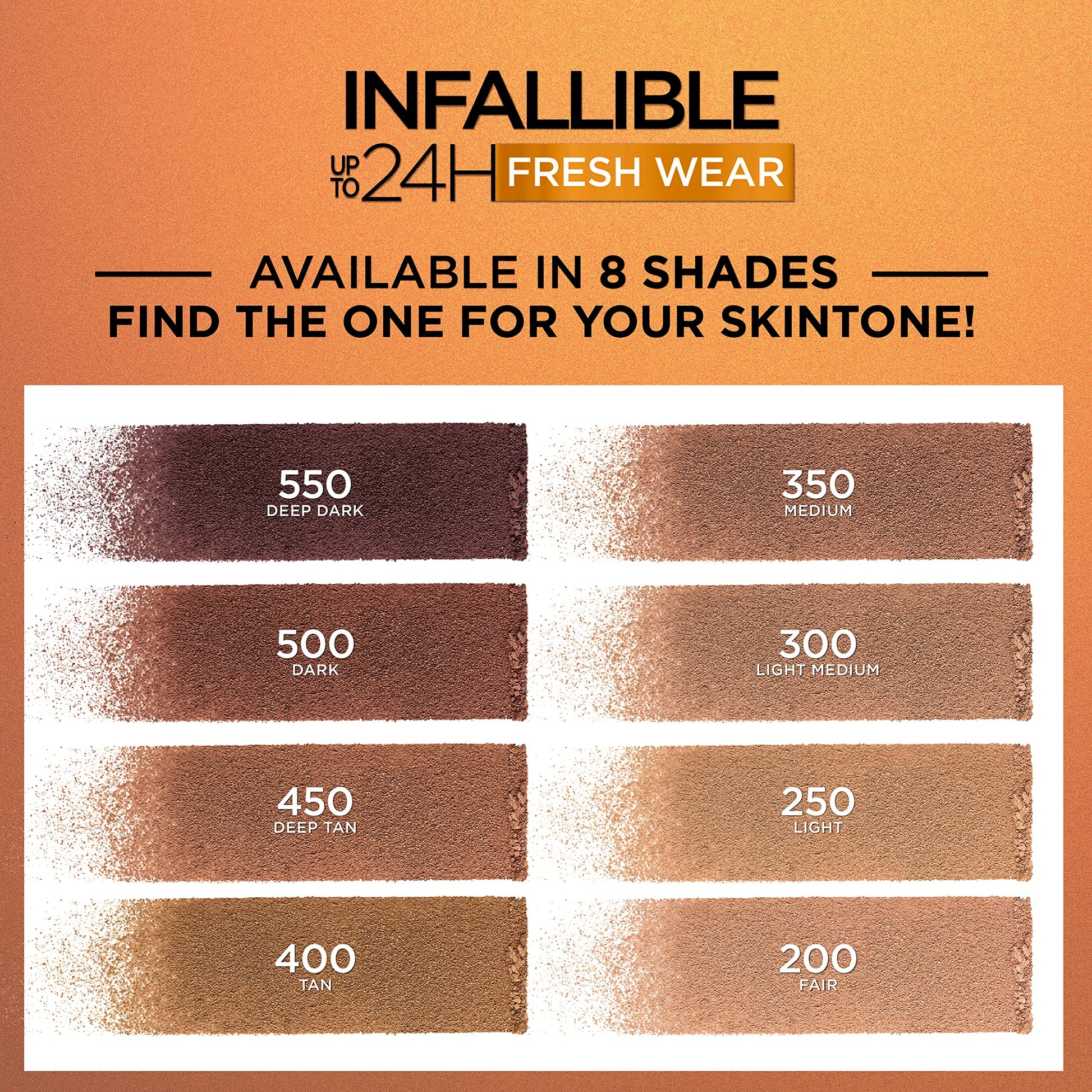 L'Oréal Paris, Infallible 32h Freshwear Soft Matte Bronzer, Tono 350 medium, 9g