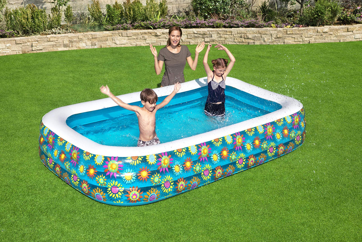 Alberca Piscina Inflable Rectangular 305 Cm Familiar Bestway