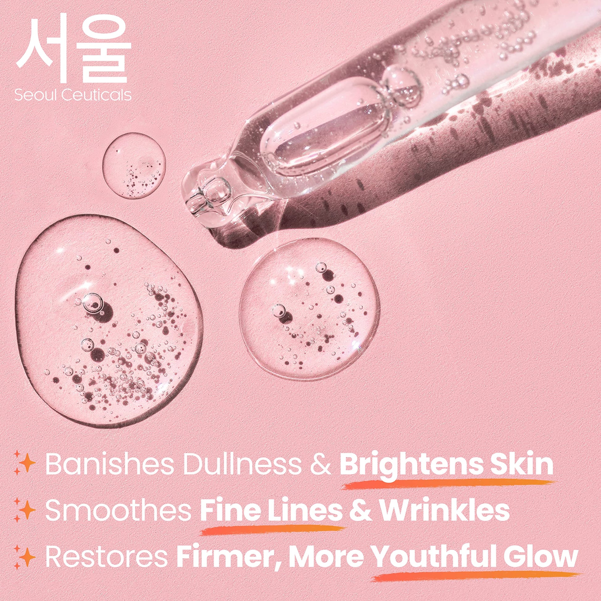 SeoulCeuticals Korean Skin Care Snail Mucin Serum - Korean Beauty Skincare Night Serum for Face - Contains Potent 97.5% K Beauty Snail + Hyaluronic Acid + Centella Asiatica Extremely Effective Anti Wrinkle Serum 1oz