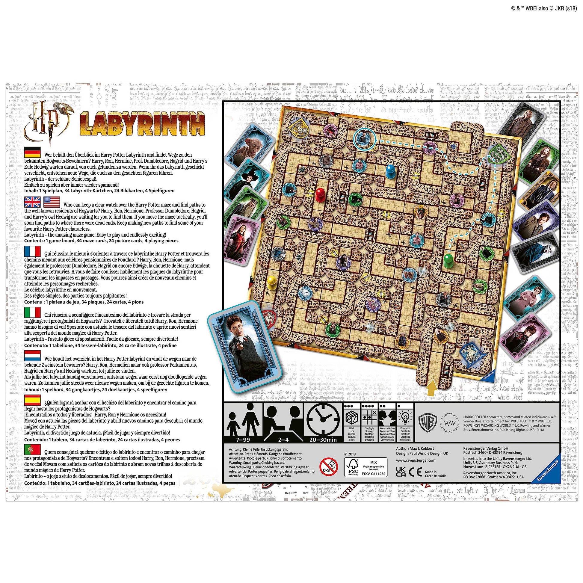 Juego de Tablero Ravensburger Harry Potter Labyrinth