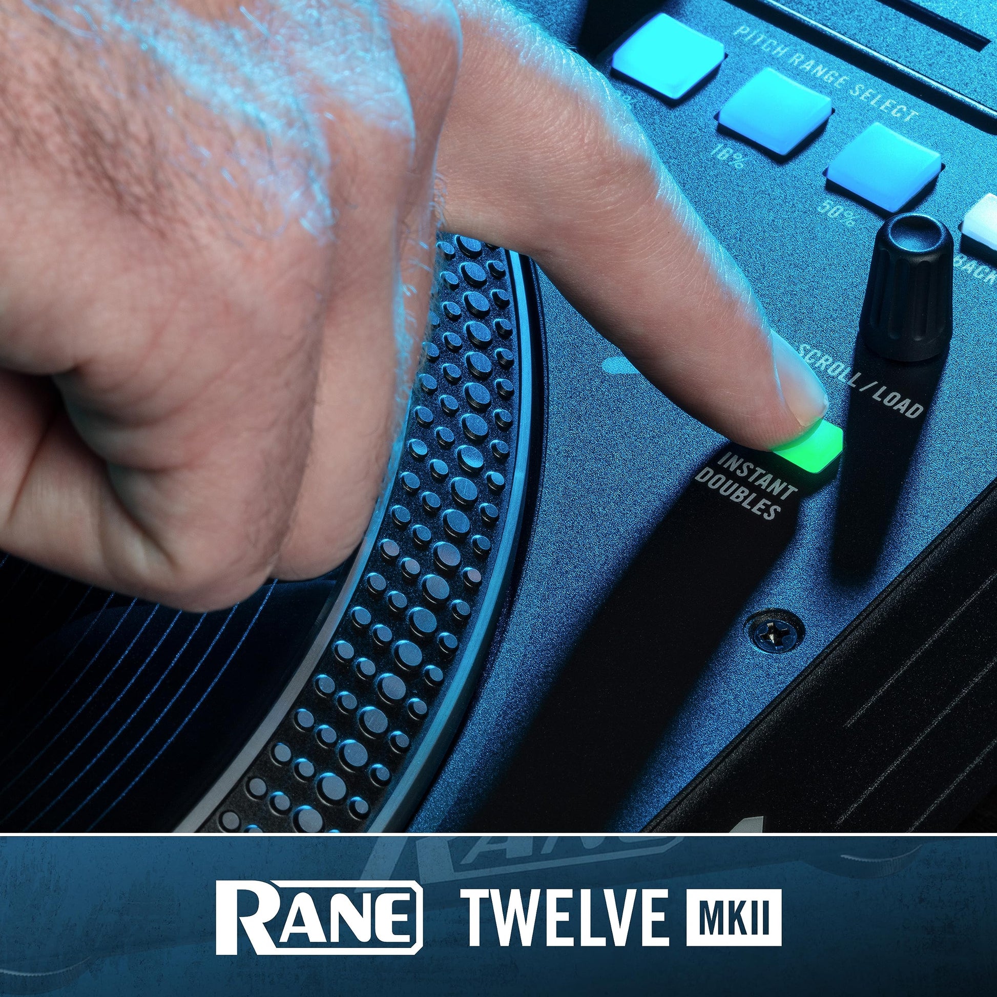 Tocadiscos DJ Rane Twelve MKII Negro con Plato Motorizado y Control USB MIDI para Traktor, Virtual DJ y Serato DJ