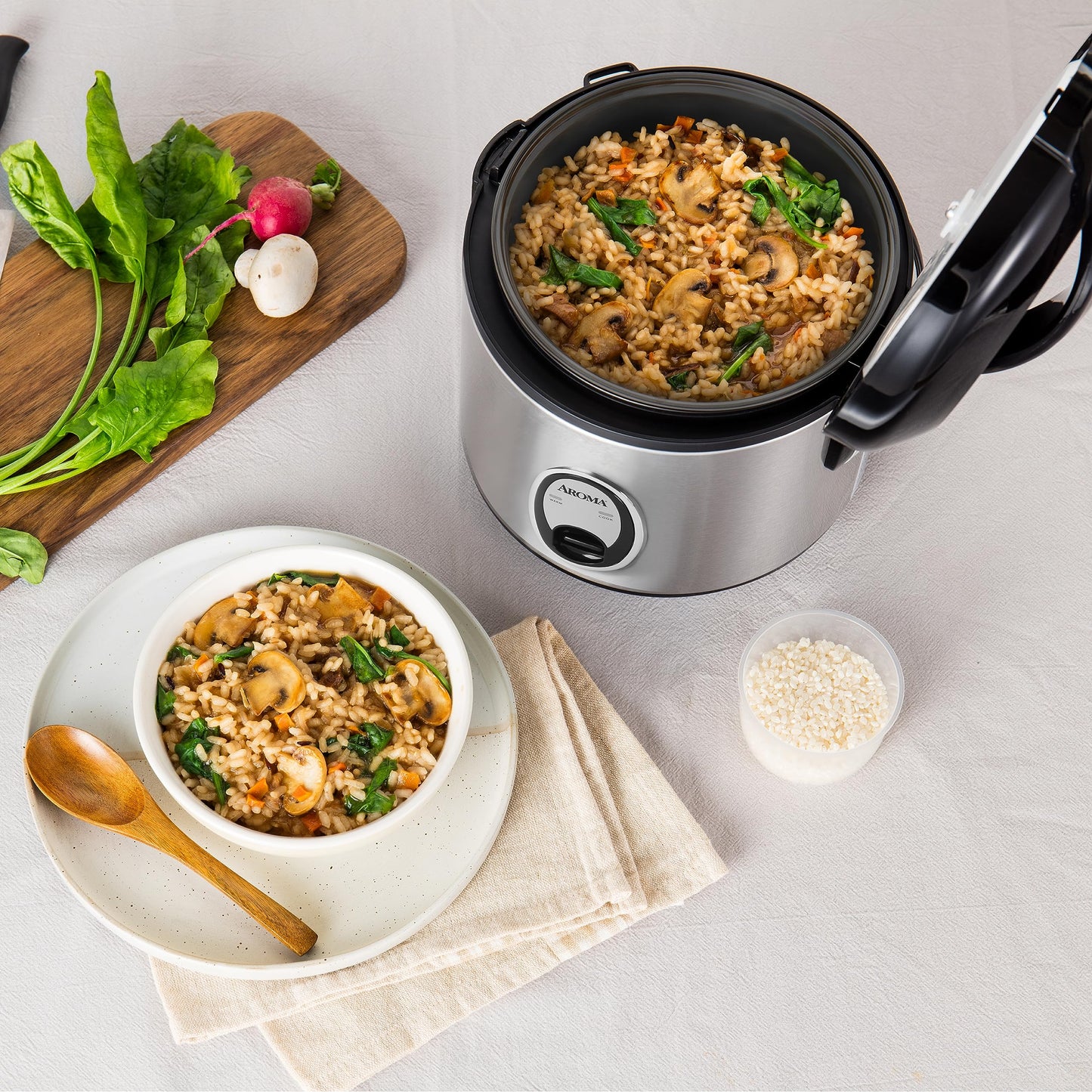 Aroma ARC-914SB Arrocera de 8 tazas (cocida)