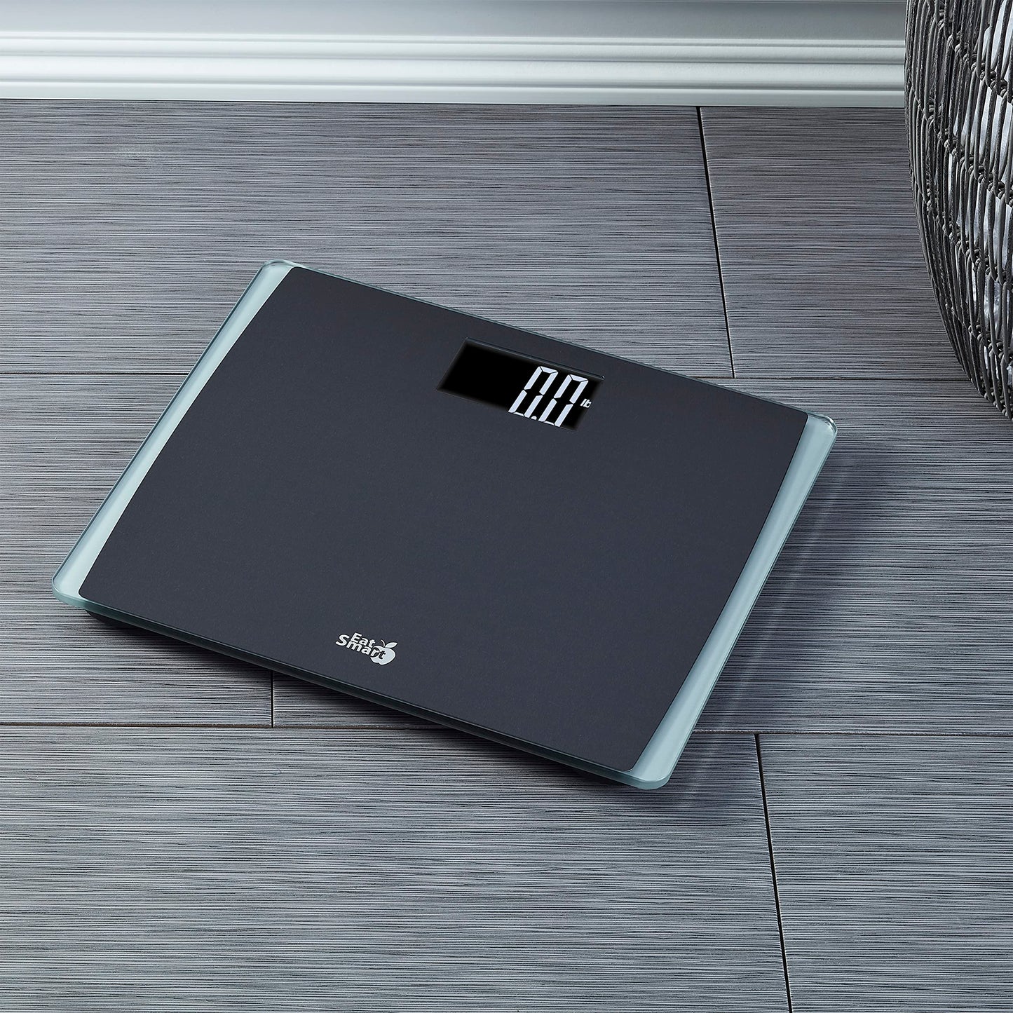Báscula de Precisión EatSmart Negra de Alta Capacidad con Plataforma Extra Ancha