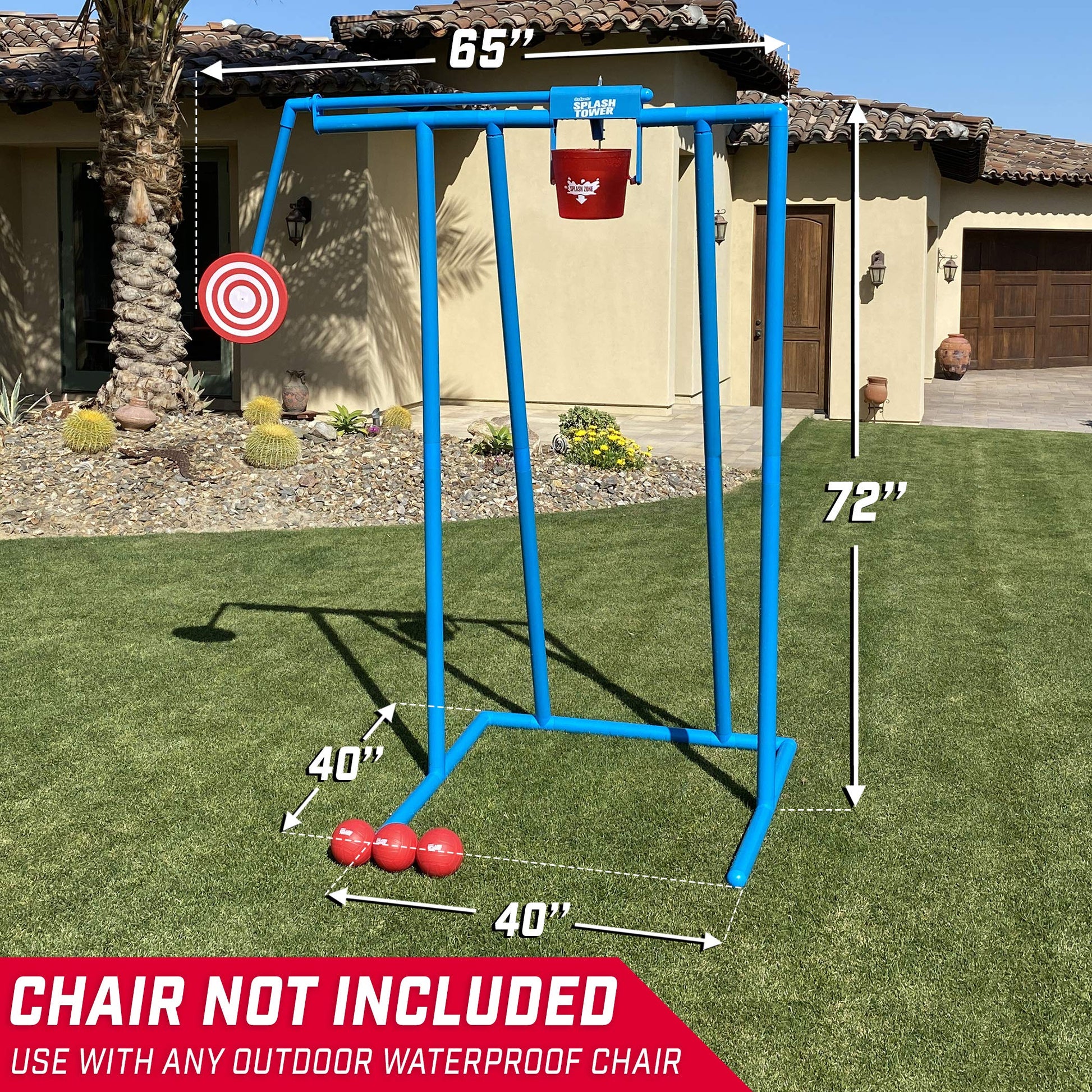 GoSports Splash Tower Water Dunk Game - Tanque de Agua para niños y Adultos