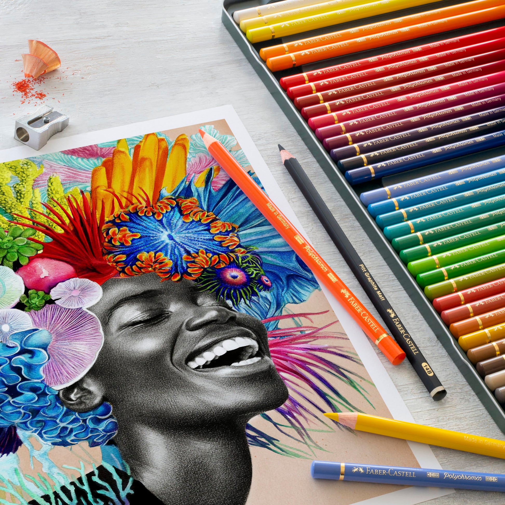 Set de Lápices Polychromos Faber-Castell 60 Colores de Calidad Profesional para Arte