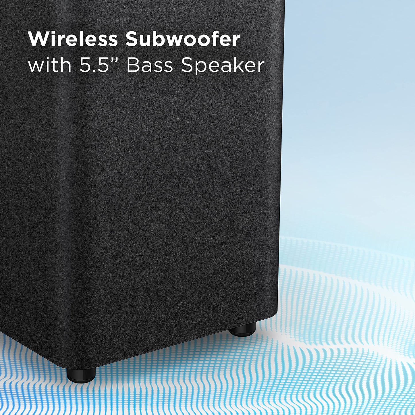 Barra de Sonido TCL 2.1 Canales con Subwoofer Inalámbrico Negro y Dolby Audio