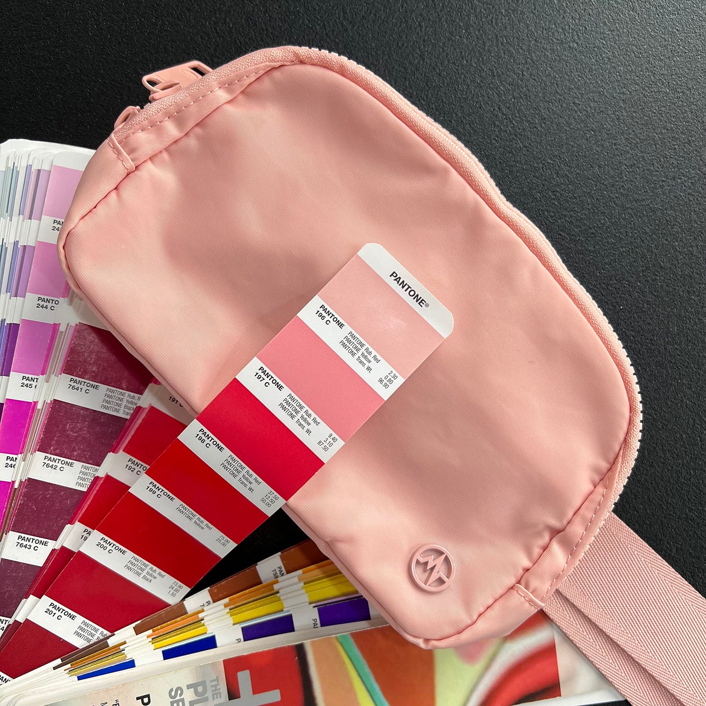 Riñonera Pander Rosa Mono de Nailon con Doble Cierre