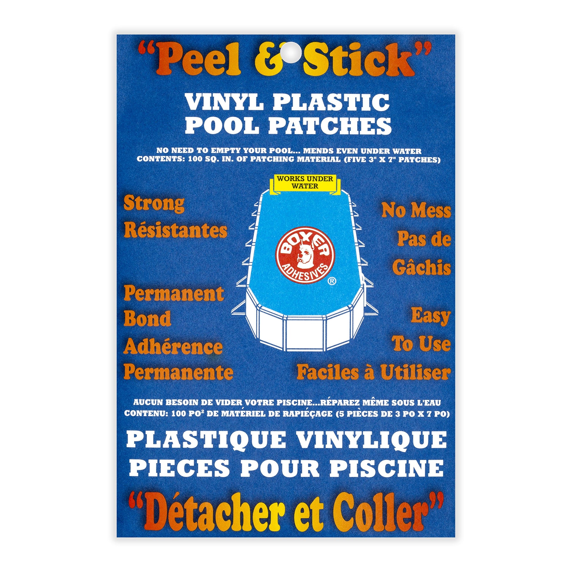 Boxer Adhesives - Parche de vinilo de plástico para piscina