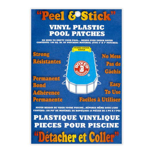 Boxer Adhesives - Parche de vinilo de plástico para piscina
