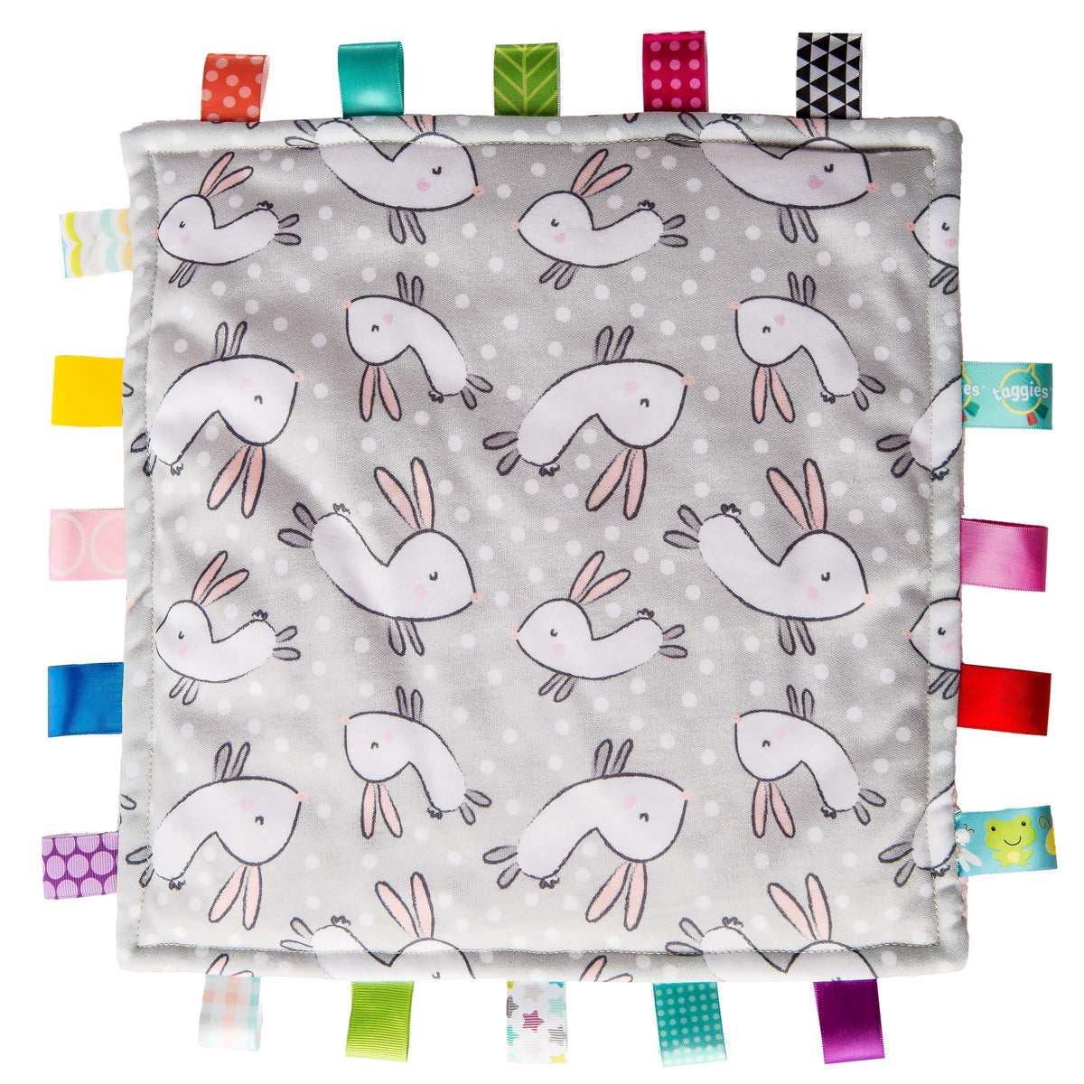Taggies Manta original, 12 x 12 pulgadas, conejos cómodos