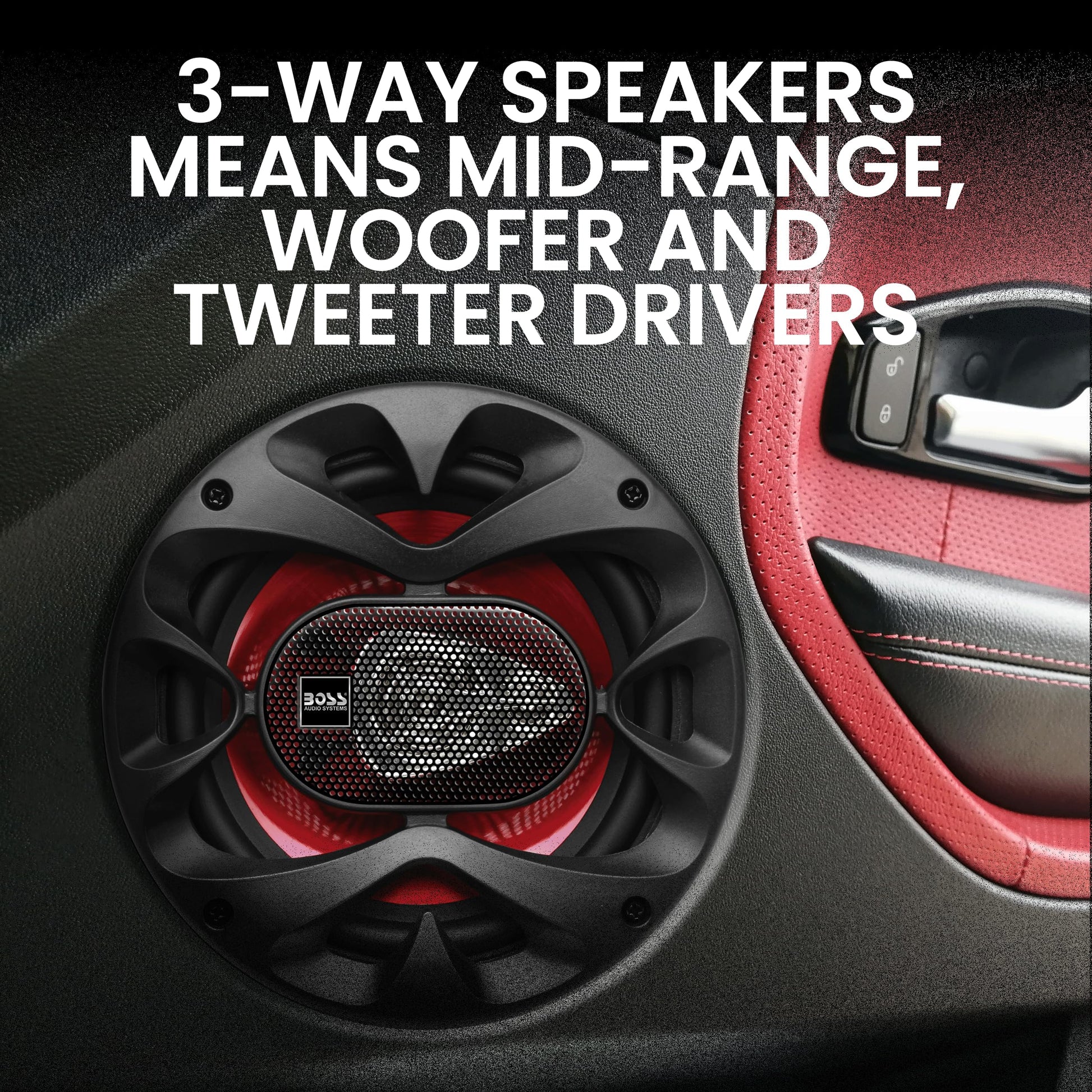 BOSS Audio CH6530 Chaos Exxtreme 300-watt 3 way auto 6.5" Coaxial Speaker