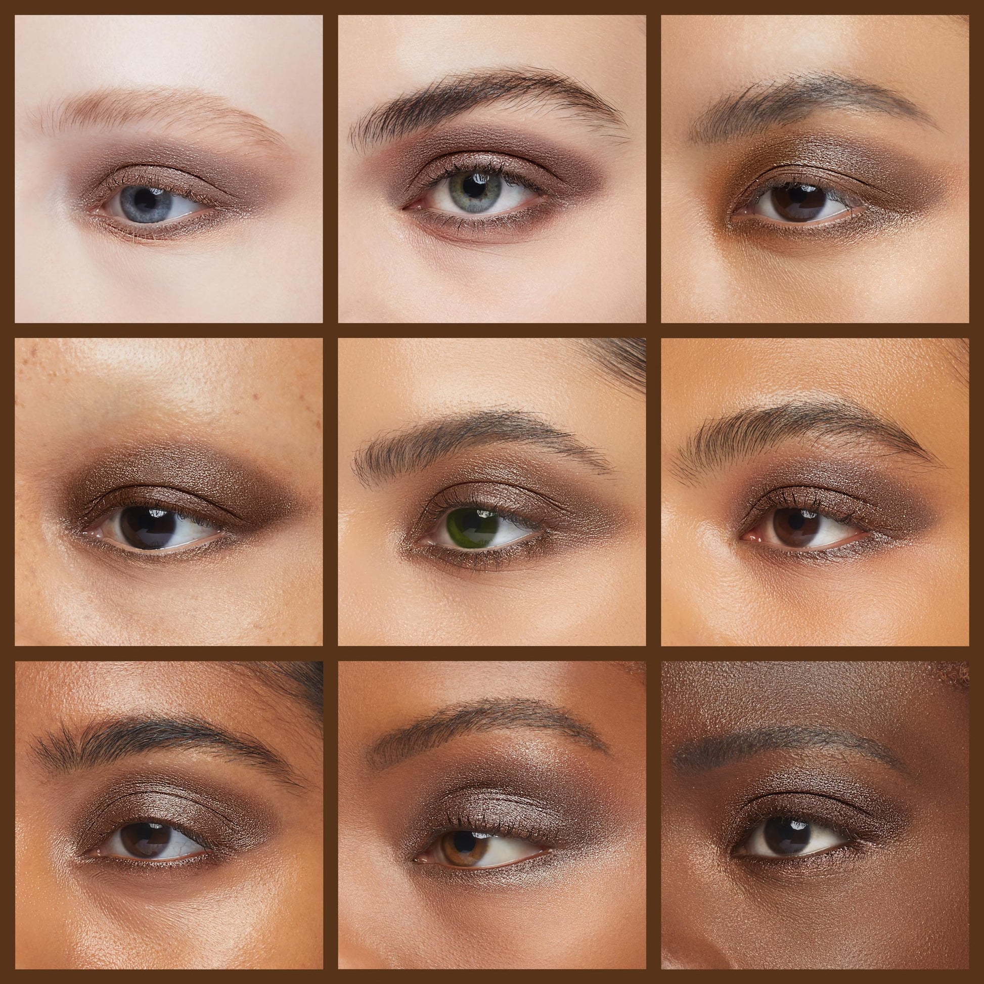 Palladio Barra de sombra de ojos impermeable con esponja mezcladora, aplicación duradera y sin esfuerzo, Chocolate Shimmer