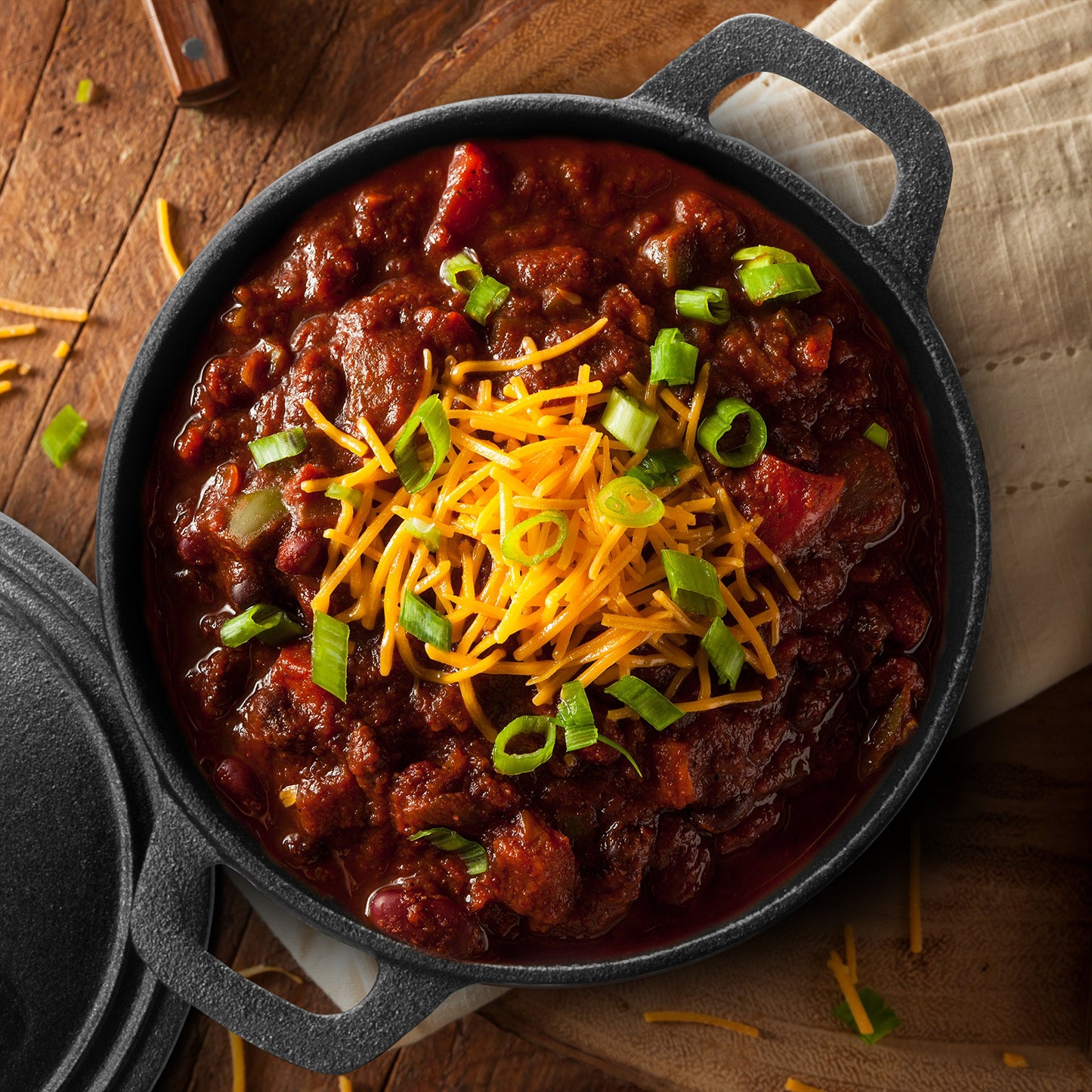 Cast Iron 3.4 Quart Cuisine Dutch Oven Set with Dome Lid & Handles for Outdoor & Indoor Cooking by Commercial Chef