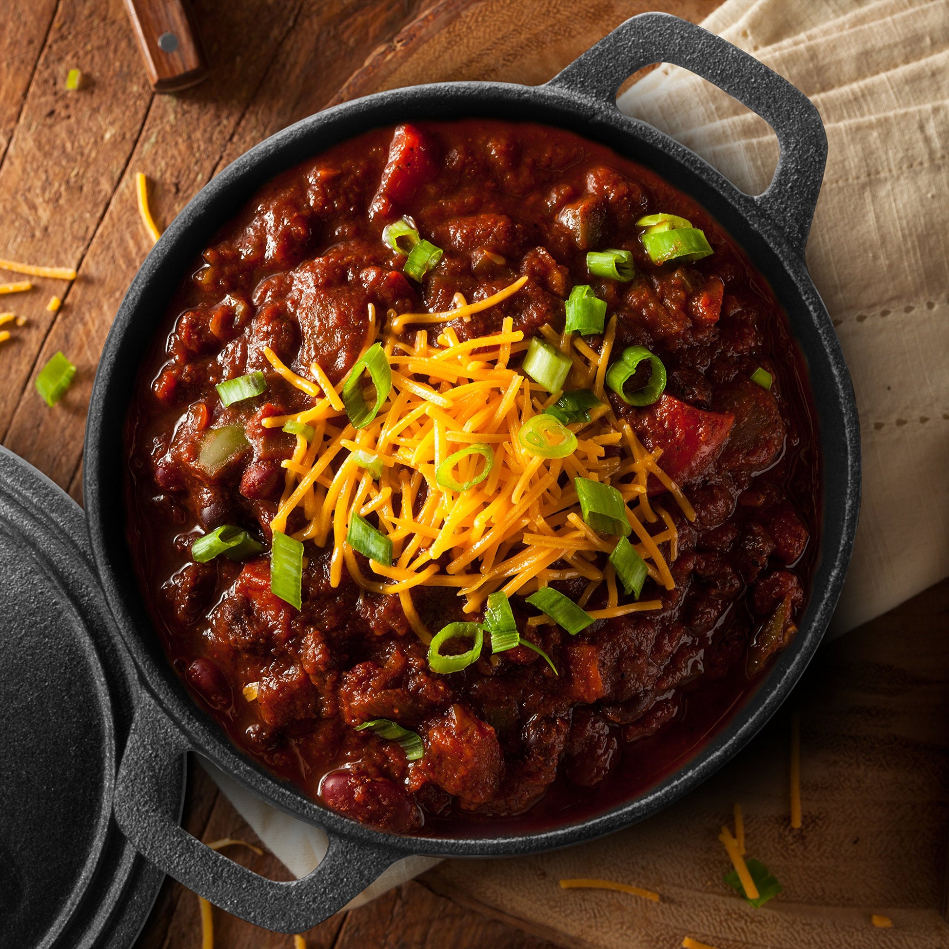 Cast Iron 3.4 Quart Cuisine Dutch Oven Set with Dome Lid & Handles for Outdoor & Indoor Cooking by Commercial Chef
