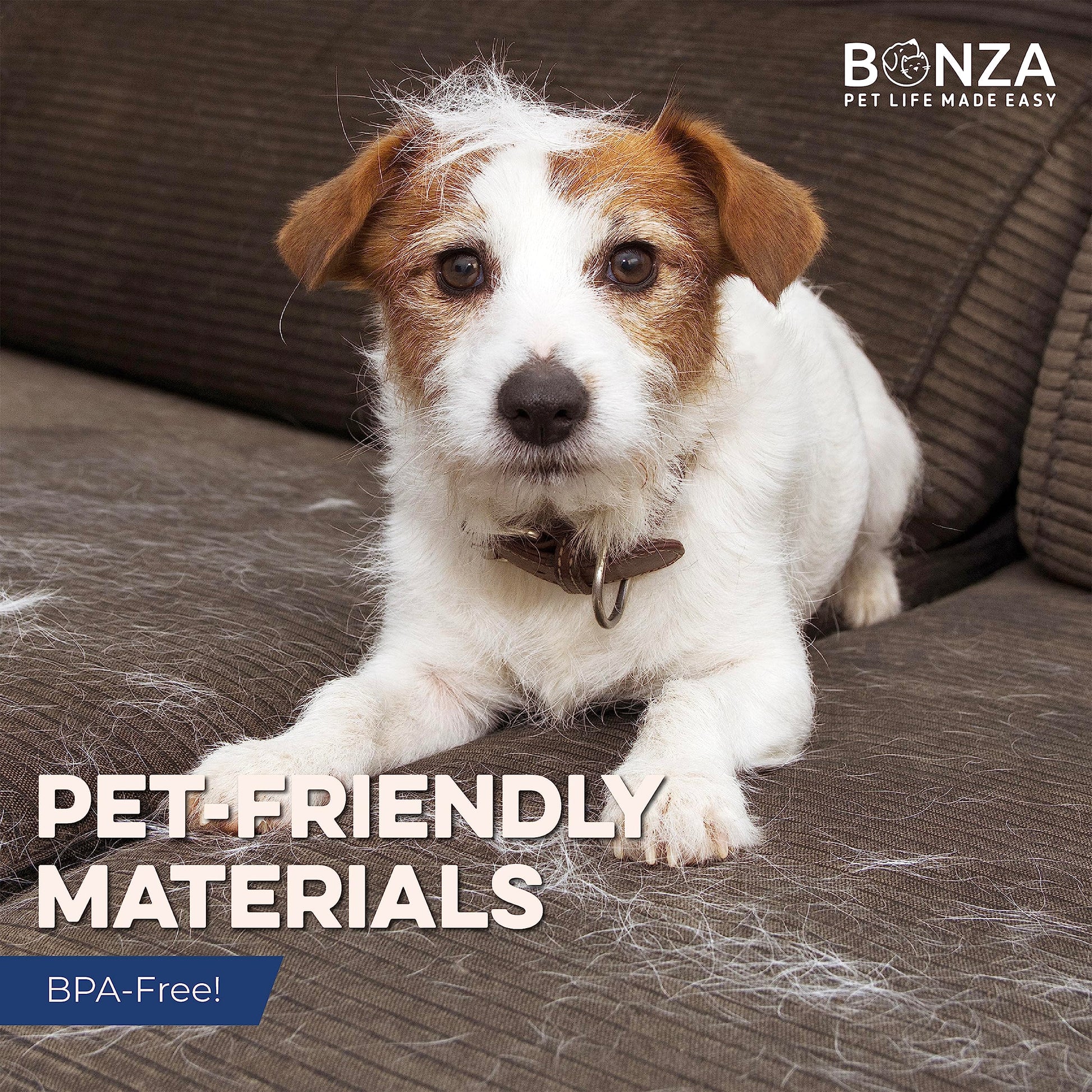 Bonza - cepillo para polvo de masaje para perros y gatos, cepillo para polvo de baño para perros con visualización extraíble, cerdas de silicona suave para un aseo suave para mascotas, peine de curry para lavado, cepillado para mascotas de pelo corto, med