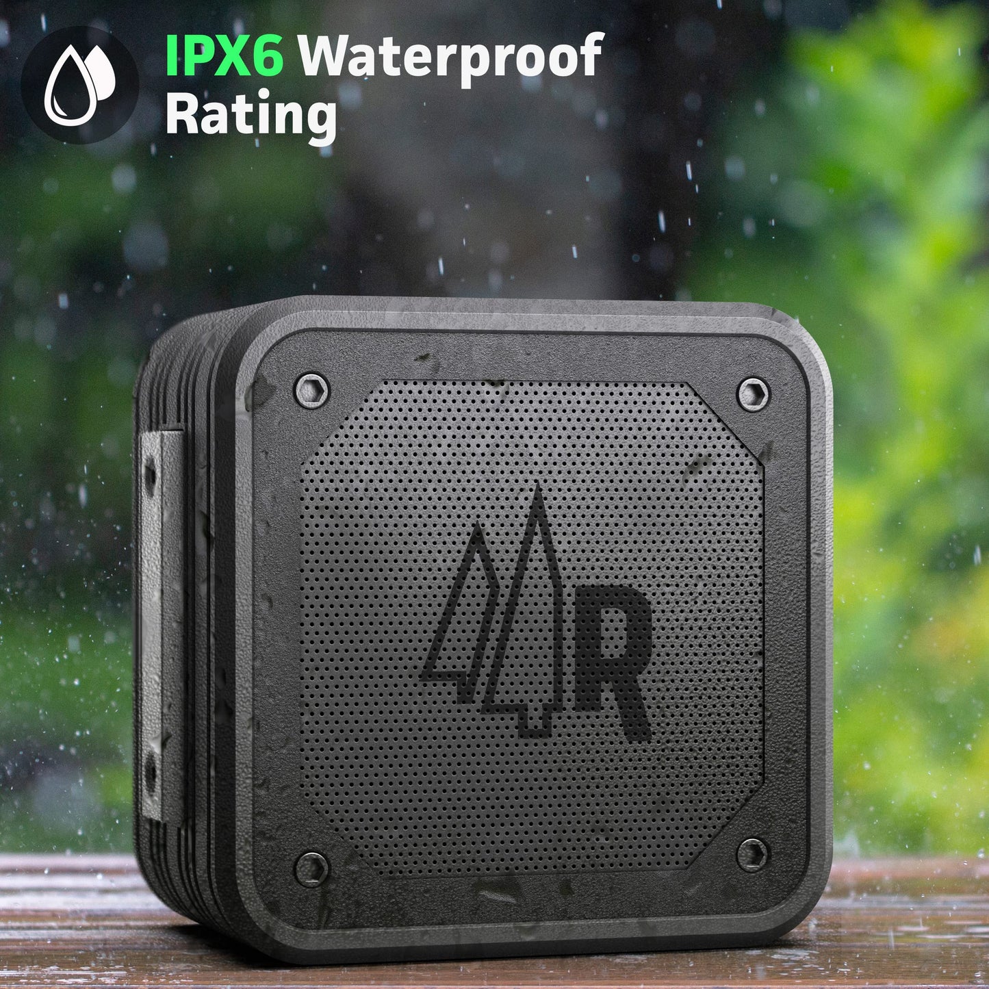 RANGLAND - Altavoces magnéticos Bluetooth estéreo de doble emparejamiento para carritos de golf (paquete de 2) impermeables, IPX6, sonido envolvente inalámbrico con soporte de barra magnética