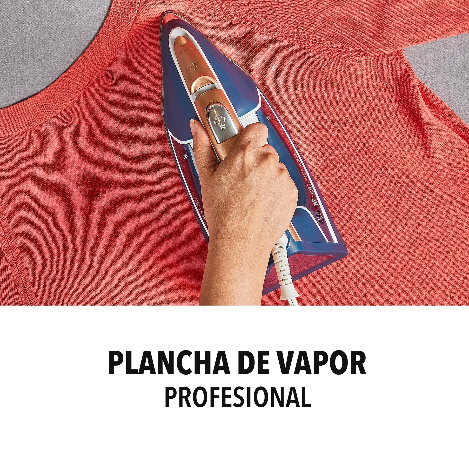 Plancha de Vapor PowerXL Azul Profesional con 6 Ajustes de Temperatura