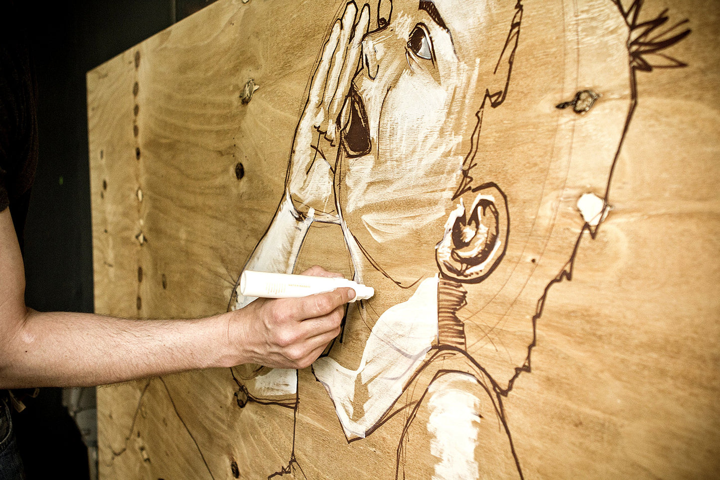 Marcador de Pintura Acrílica Montana Cans Negro 15 mm