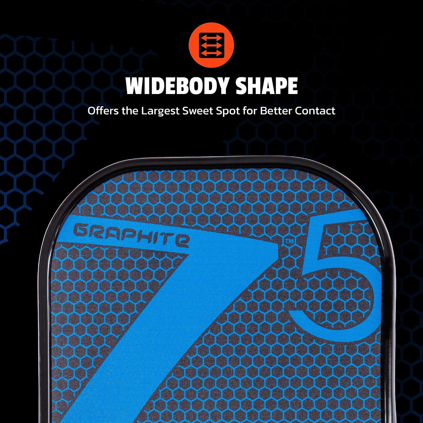 Paleta de Pickleball Onix Graphite Z5 Azul con Cara de Fibra de Carbono y Agarre Cómodo