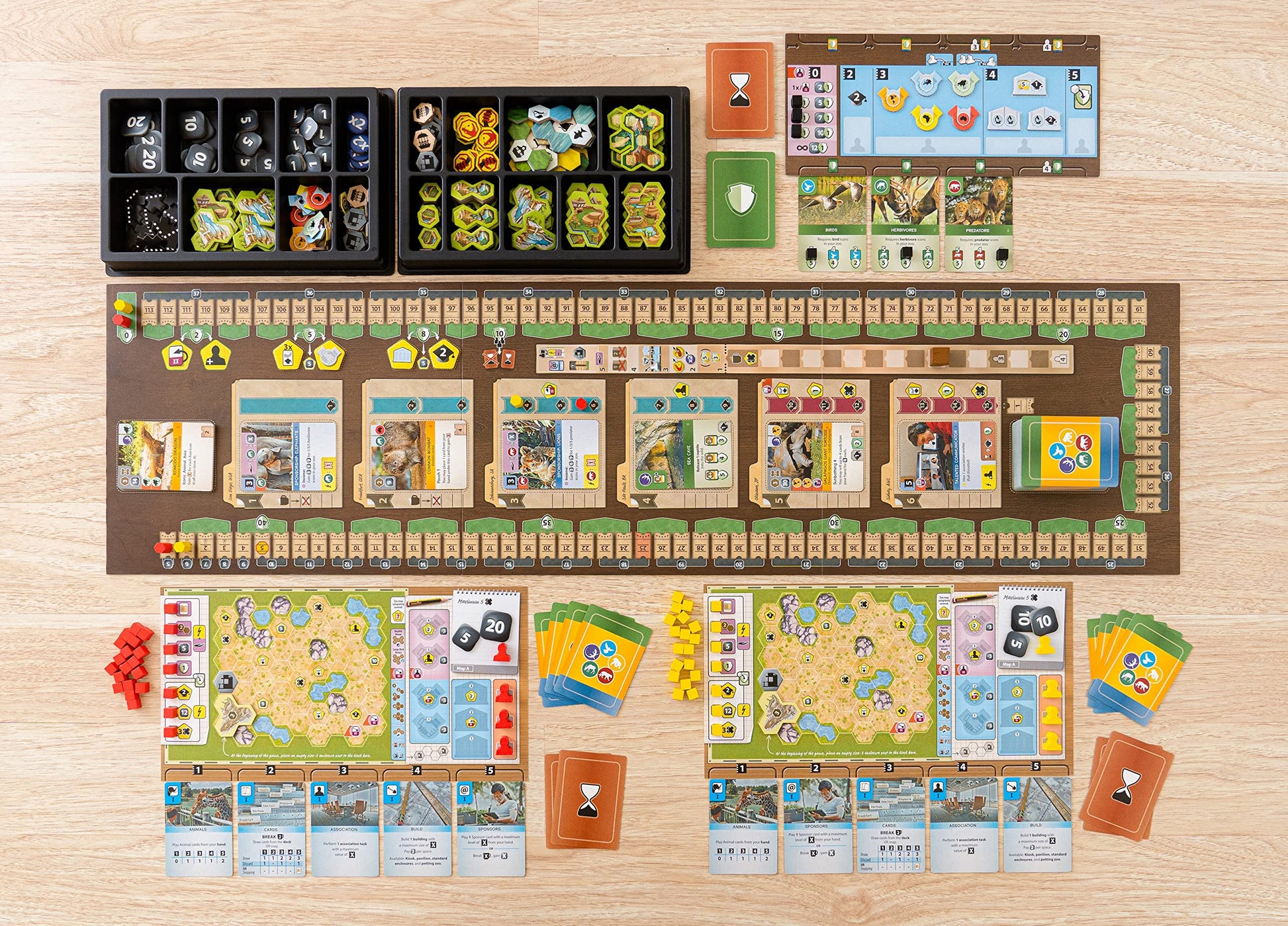 Capstone Games Ark Nova - Juego de Mesa de Estrategia de gestión de Manos, 1-4 Jugadores, Juego de 90 a 150 Minutos
