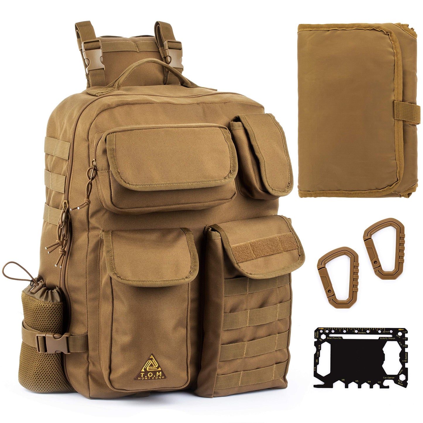 Bolsa de pañales para papá; sistema de cambio de pañales con una sola mano. Cambiador impermeable, bolsas aisladas para botellas. Mochila para pañales para hombre, nueva para otoño de 2020
